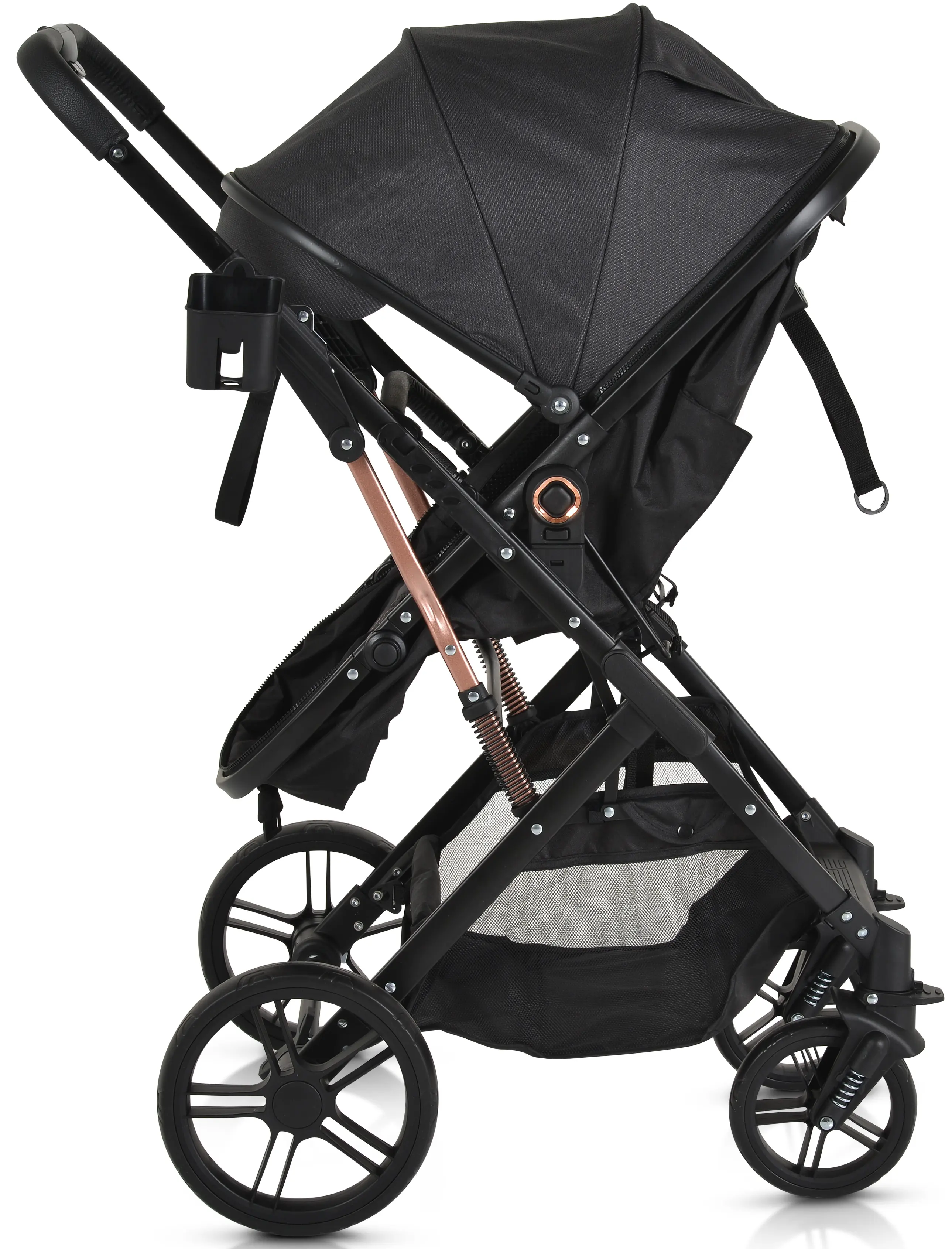 Коляска-трансформер 2в1 Moni Rafaello (Black)