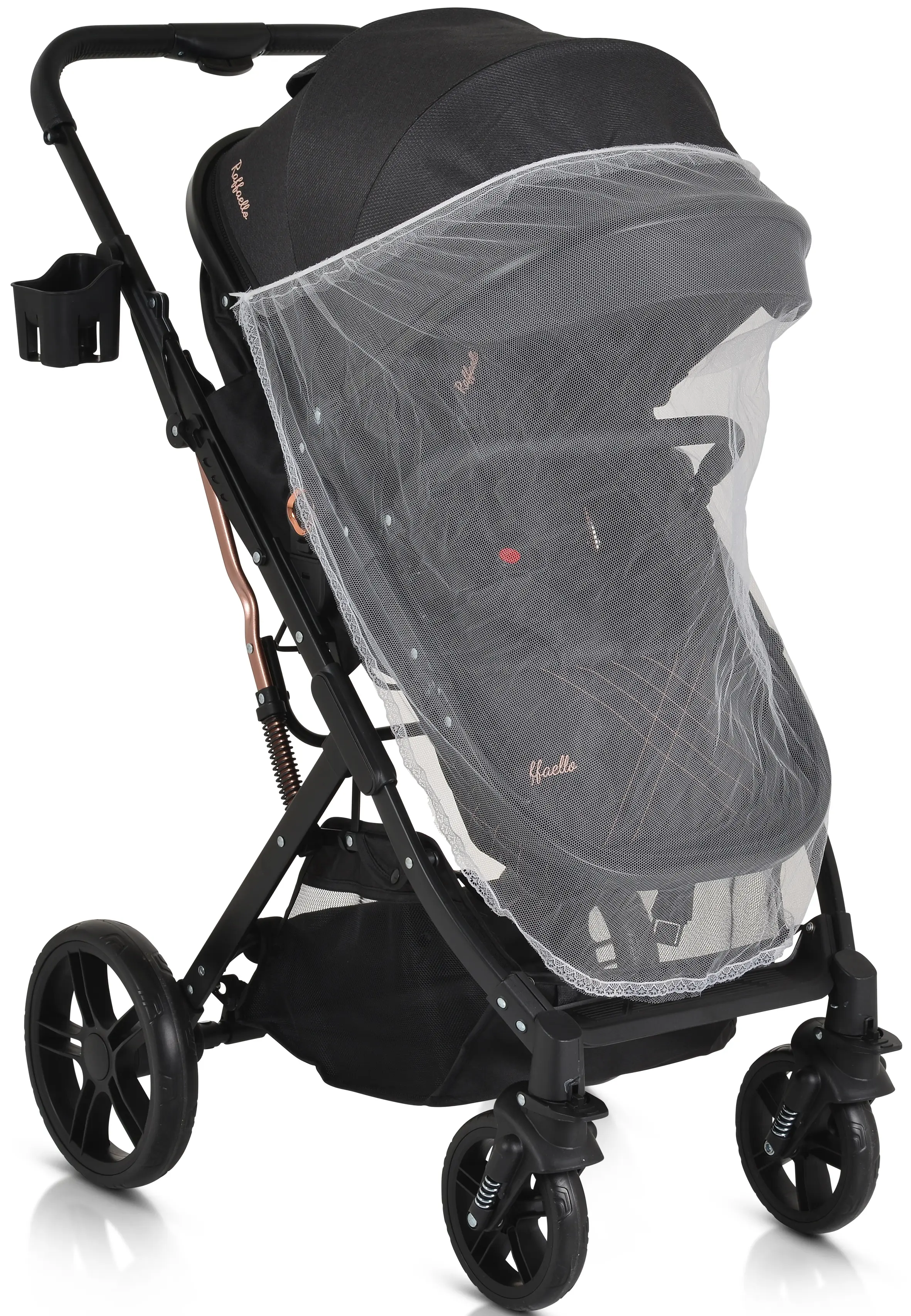 Коляска-трансформер 2в1 Moni Rafaello (Black)