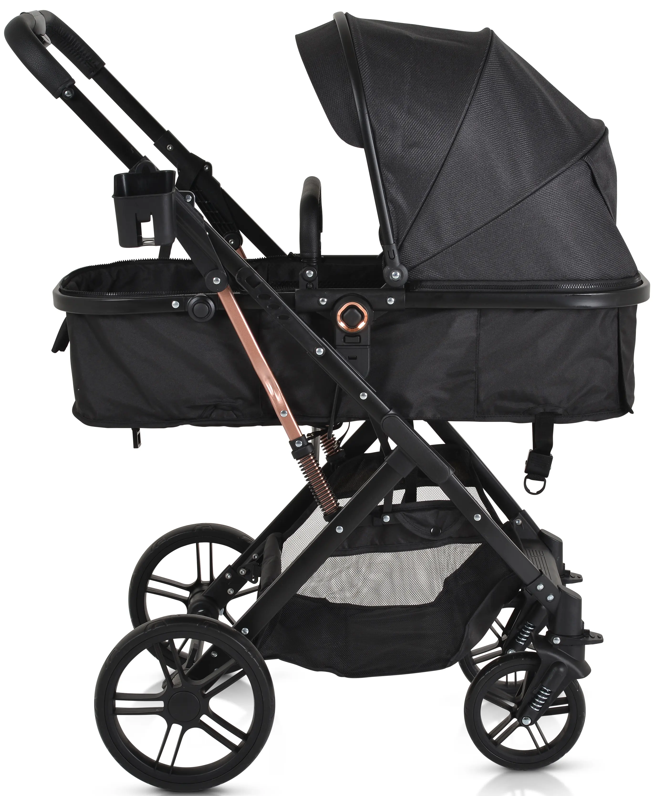 Коляска-трансформер 2в1 Moni Rafaello (Black)