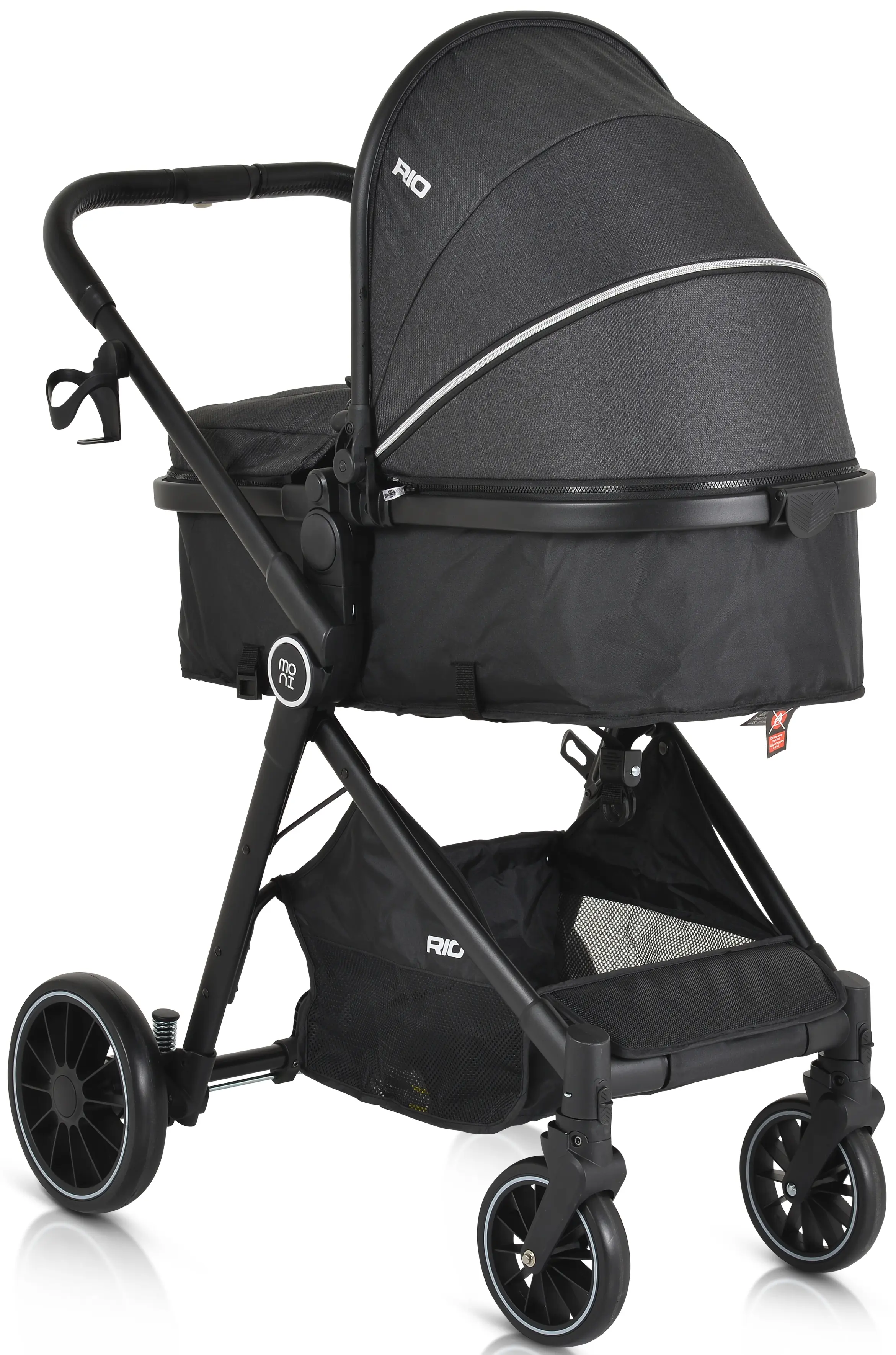 Коляска-трансформер 2в1 Moni Rio (Black)