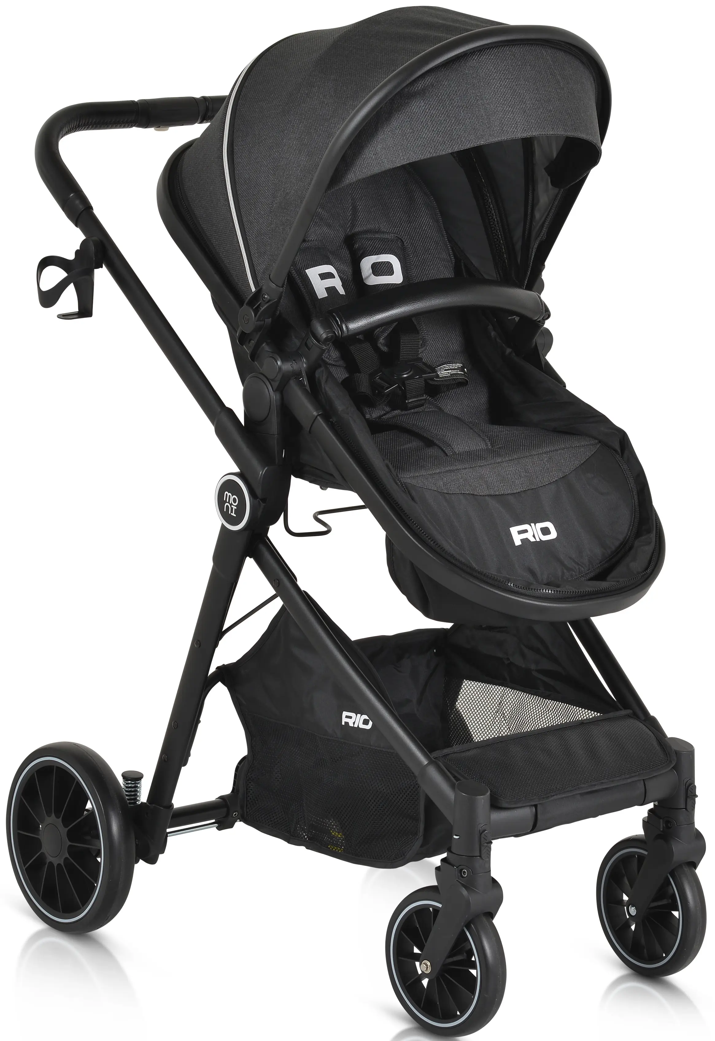 Коляска-трансформер 2в1 Moni Rio (Black)