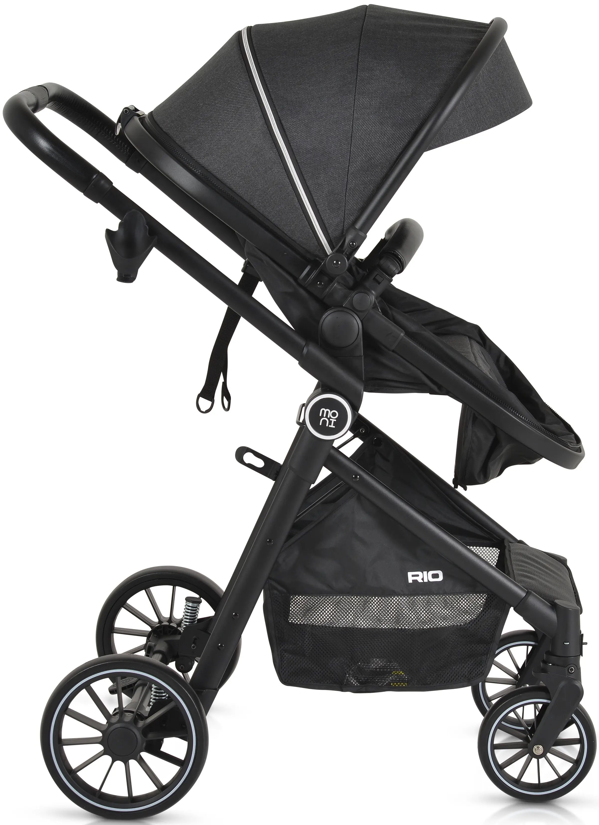 Коляска-трансформер 2в1 Moni Rio (Black)