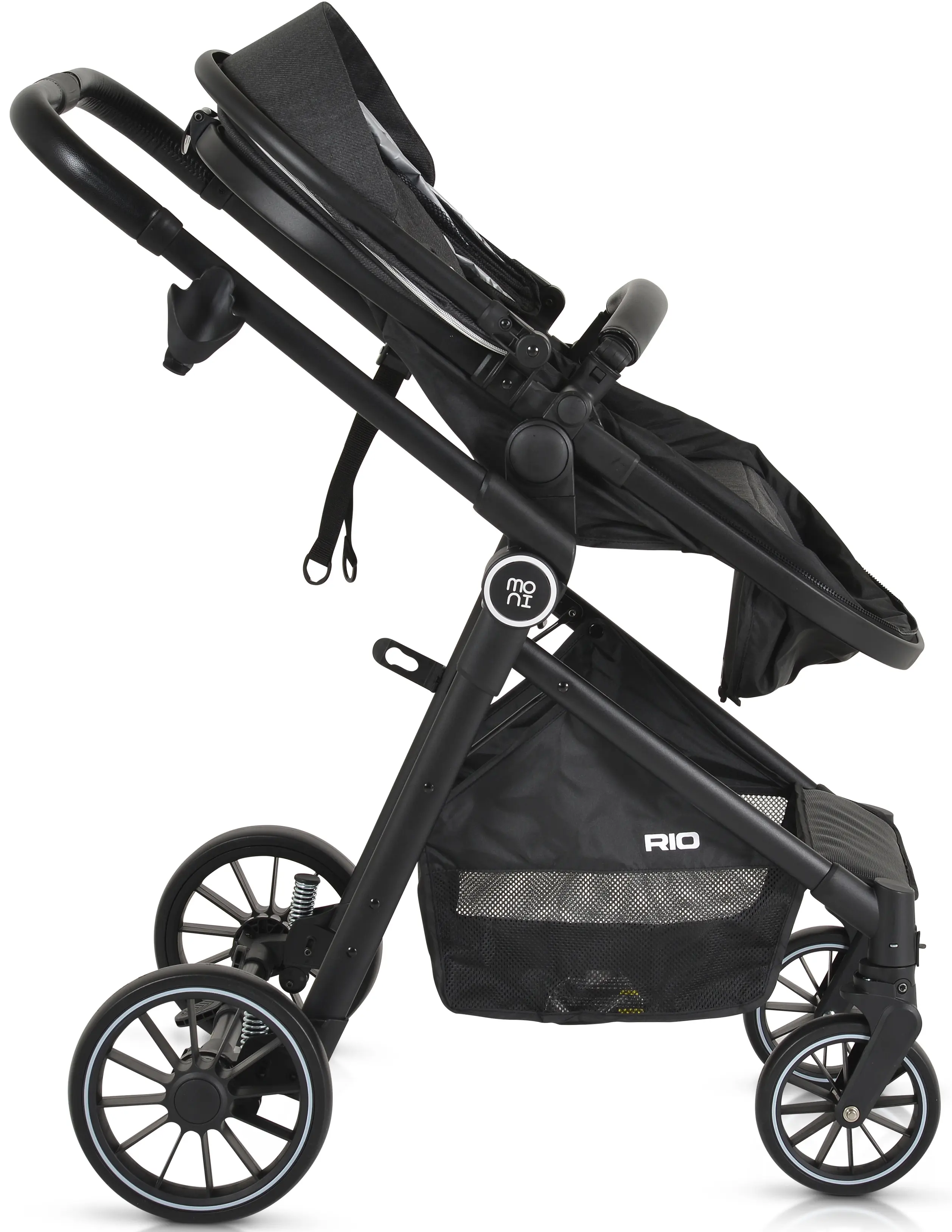 Коляска-трансформер 2в1 Moni Rio (Black)