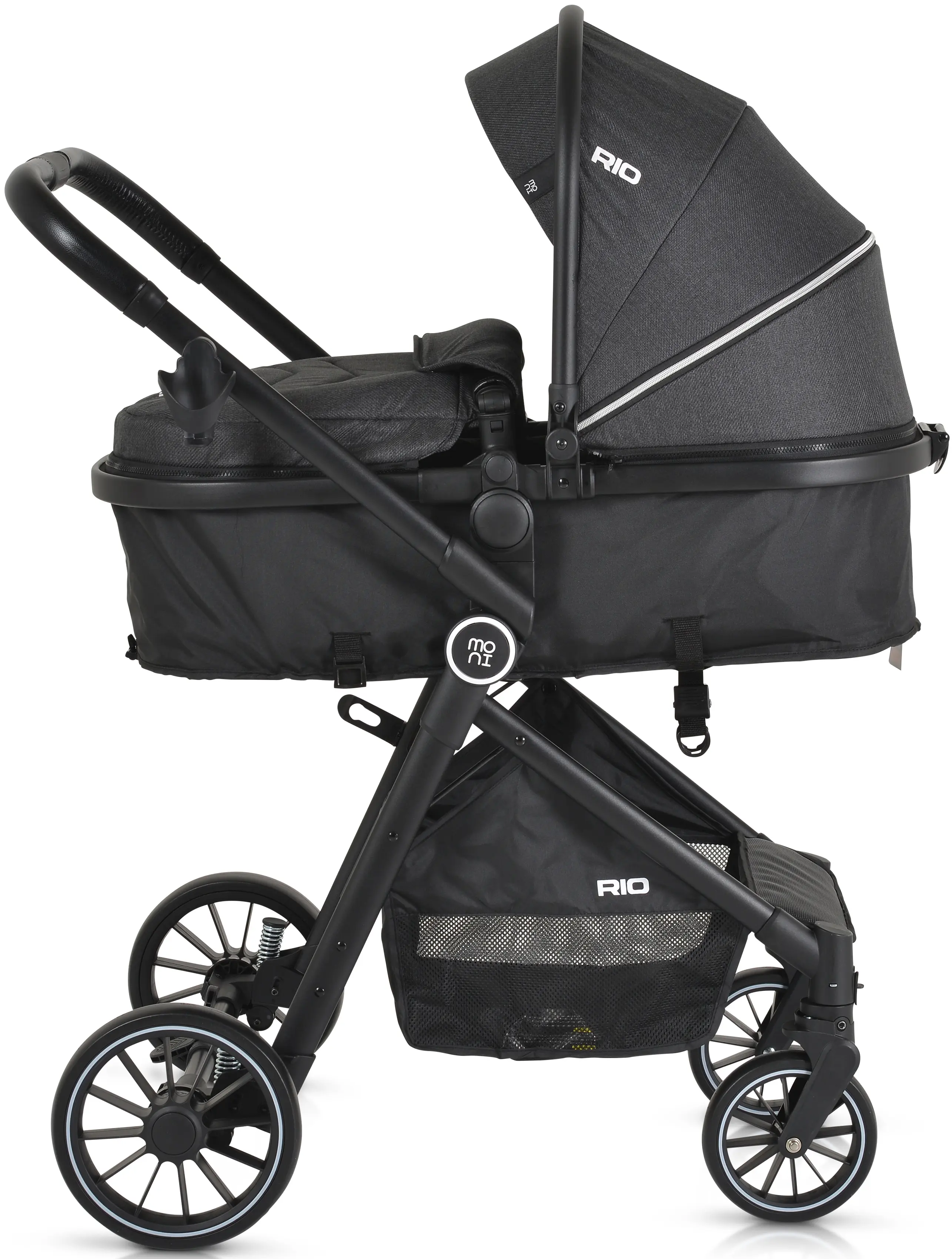 Коляска-трансформер 2в1 Moni Rio (Black)