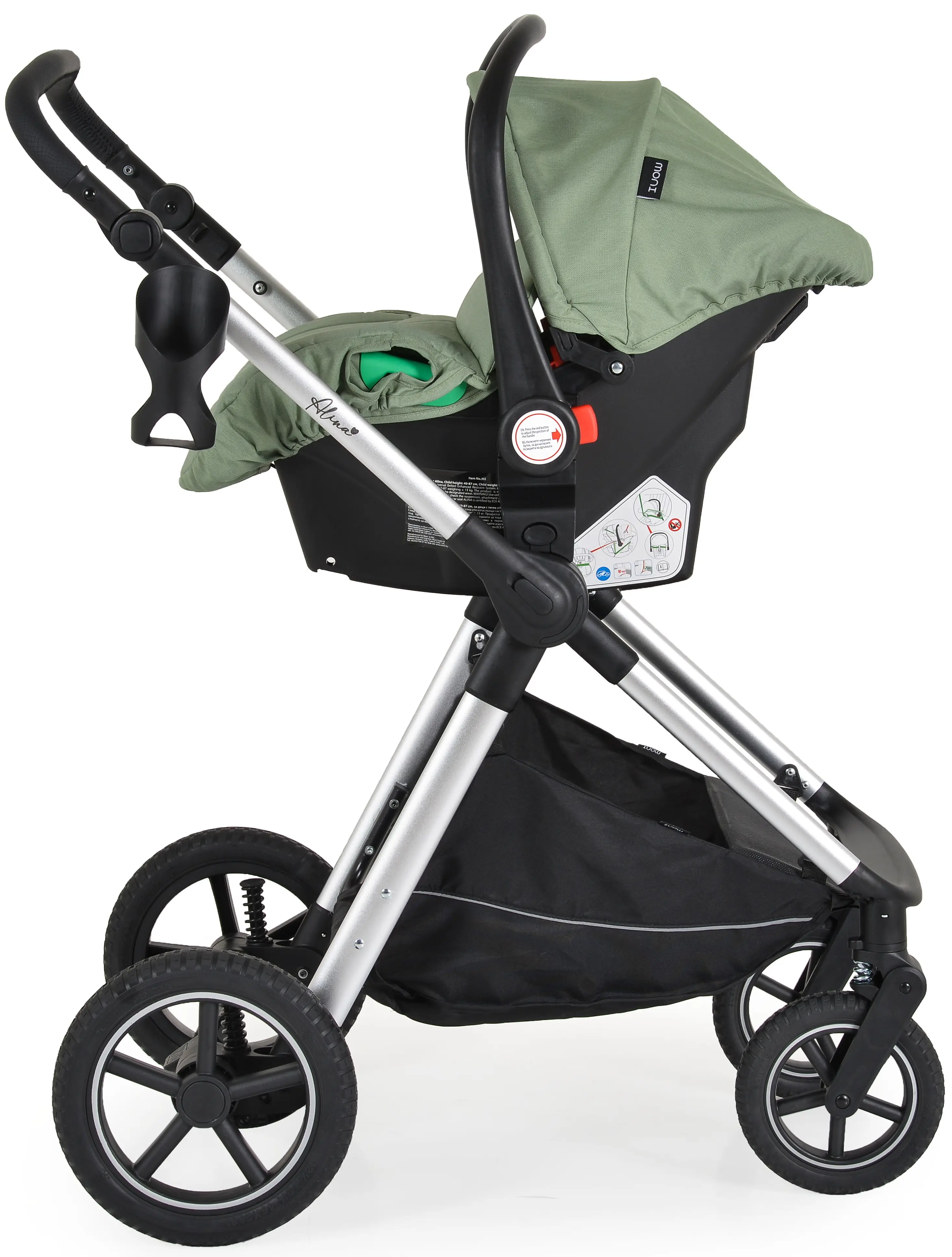 Carucior-transformer 3in1 Moni Alina (Dark Green)