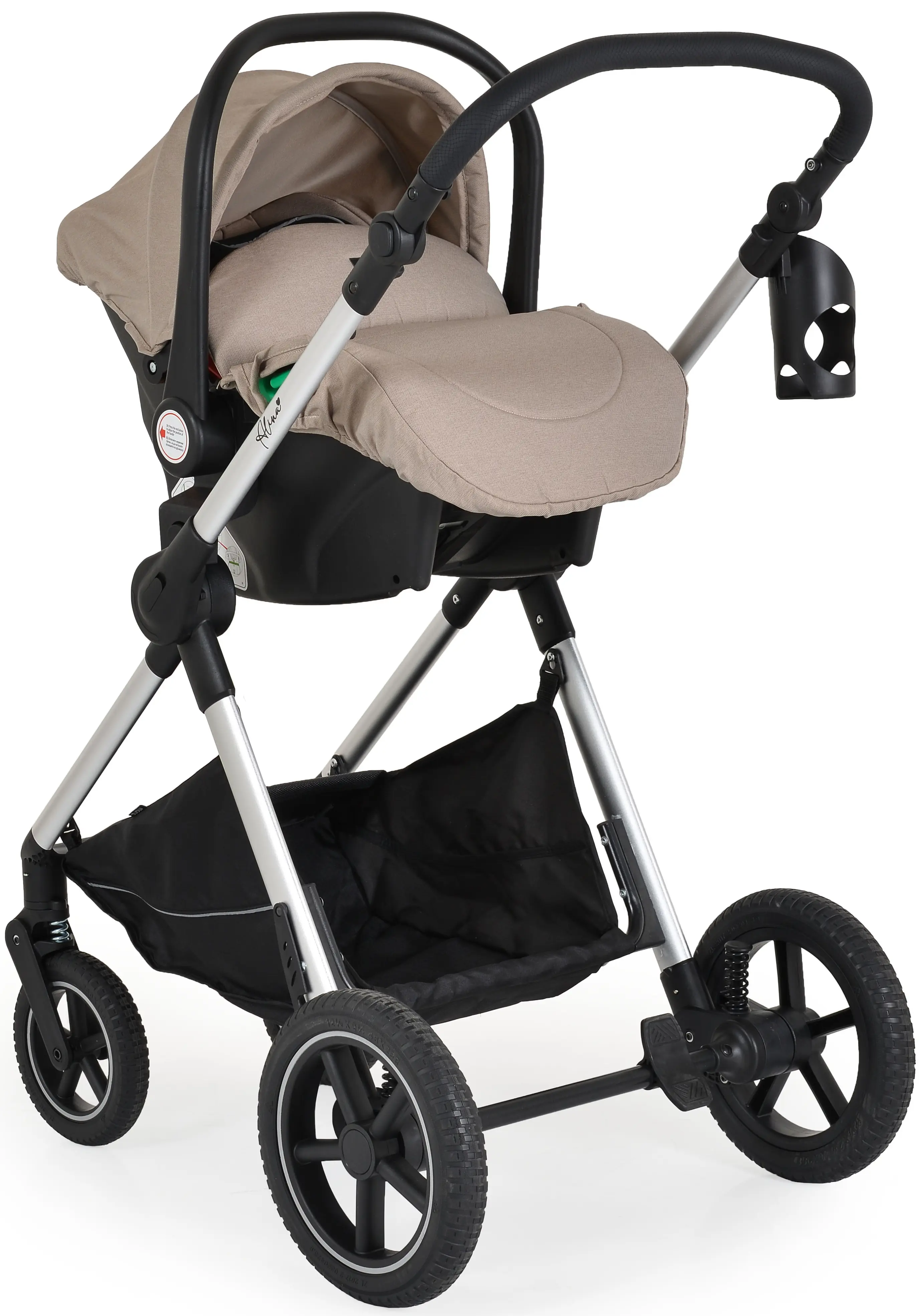 Carucior-transformer 3in1 Moni Alina (Seed Pearl)