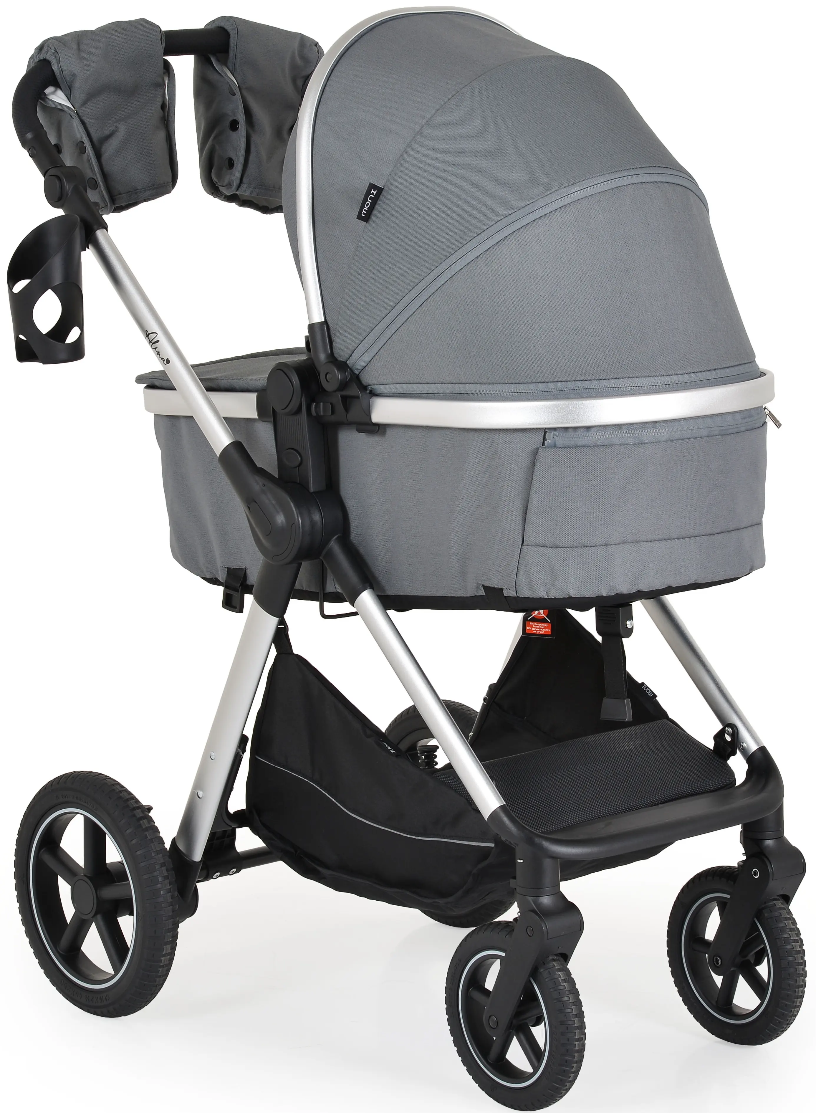 Carucior-transformer 3in1 Moni Alina (Titanium Grey)