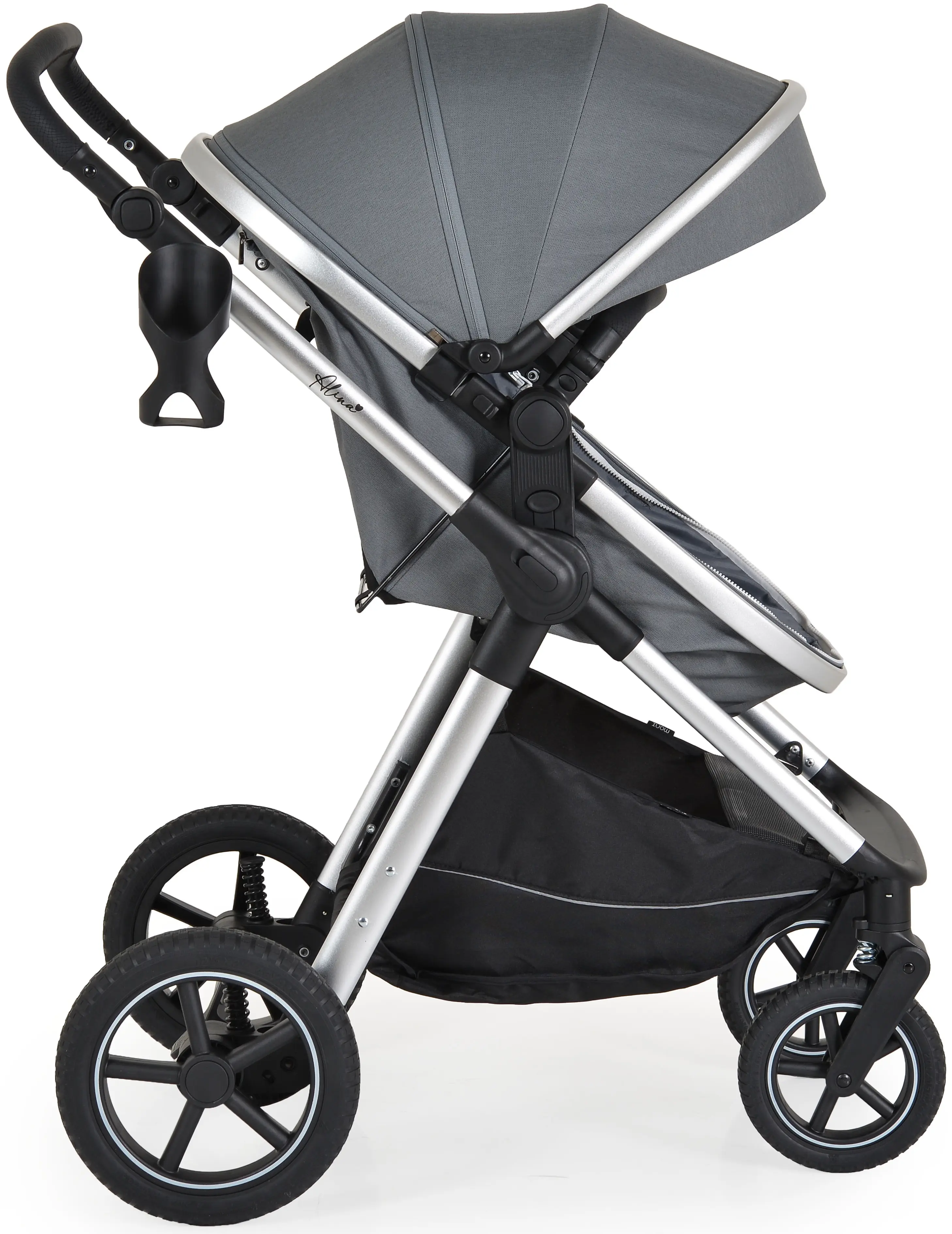 Carucior-transformer 3in1 Moni Alina (Titanium Grey)