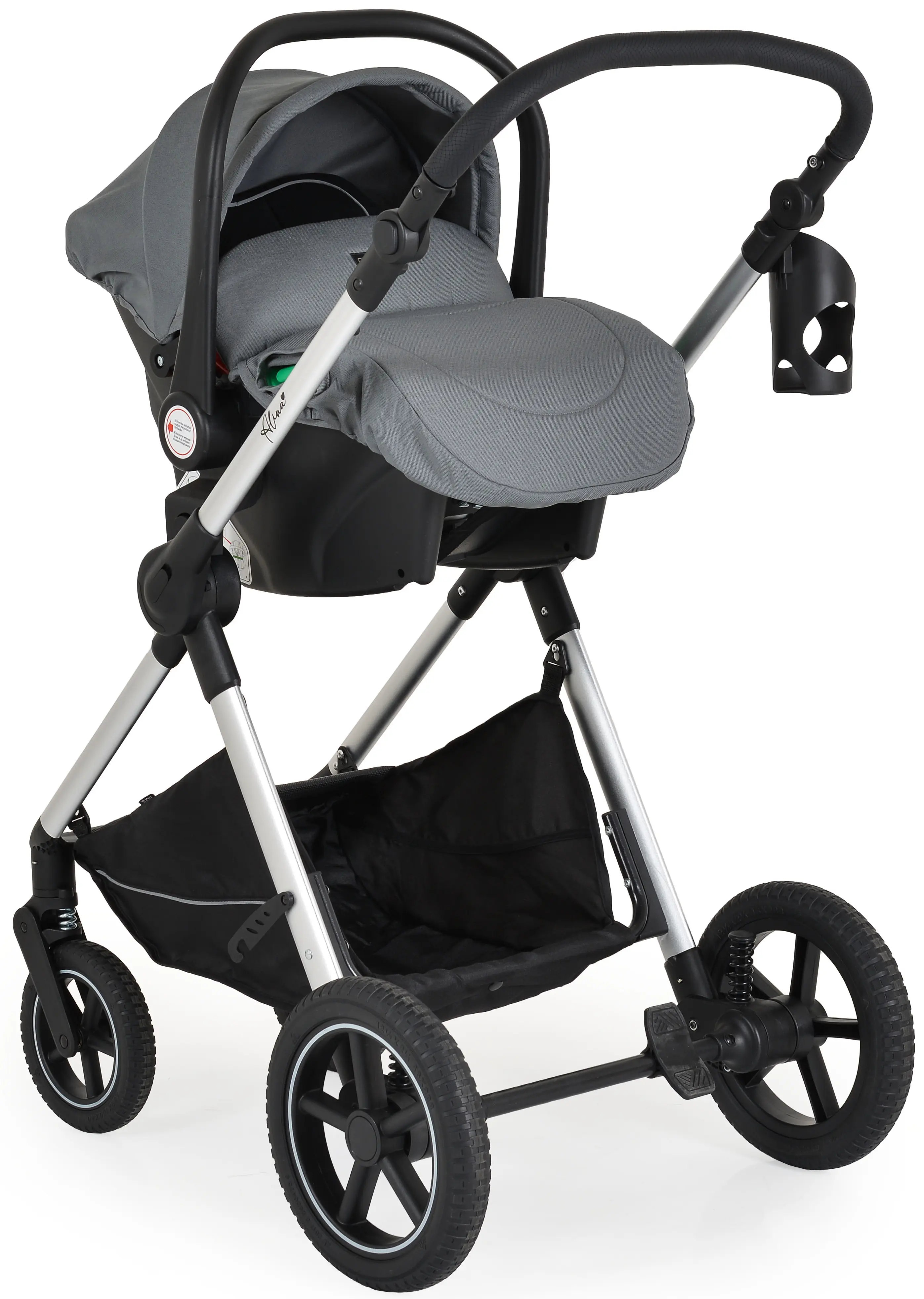 Carucior-transformer 3in1 Moni Alina (Titanium Grey)