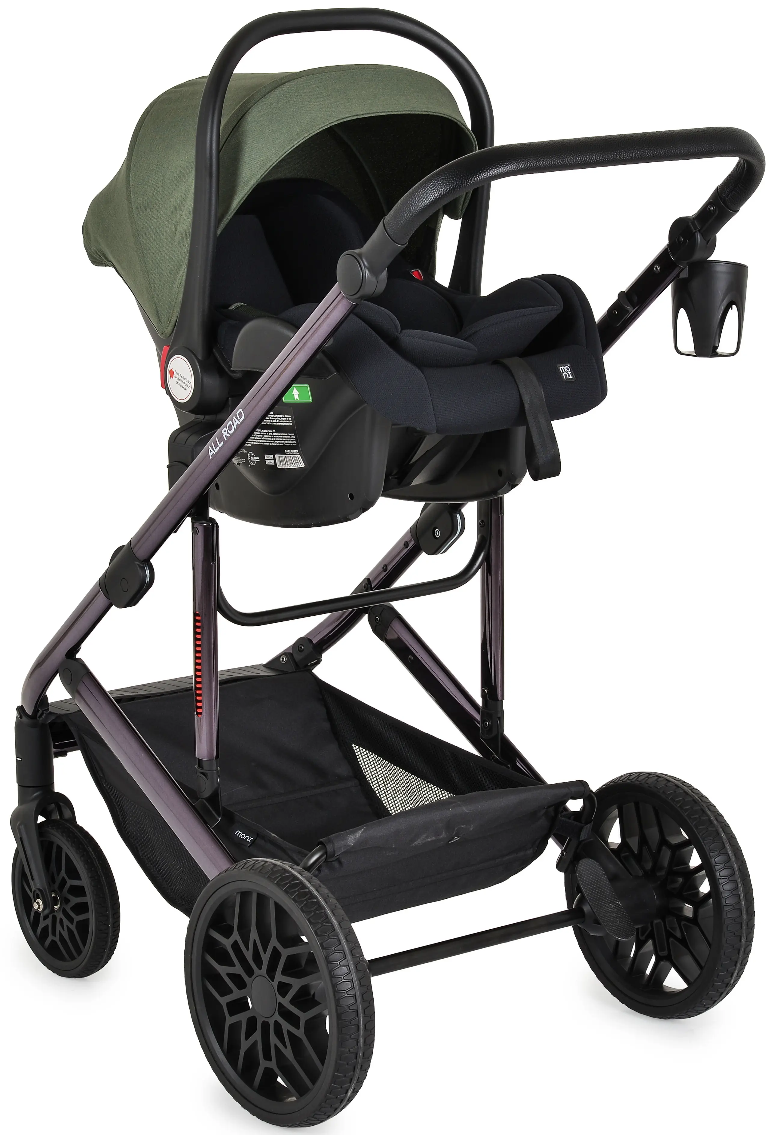 Carucior-transformer 3in1 Moni All Road (Dark Green)