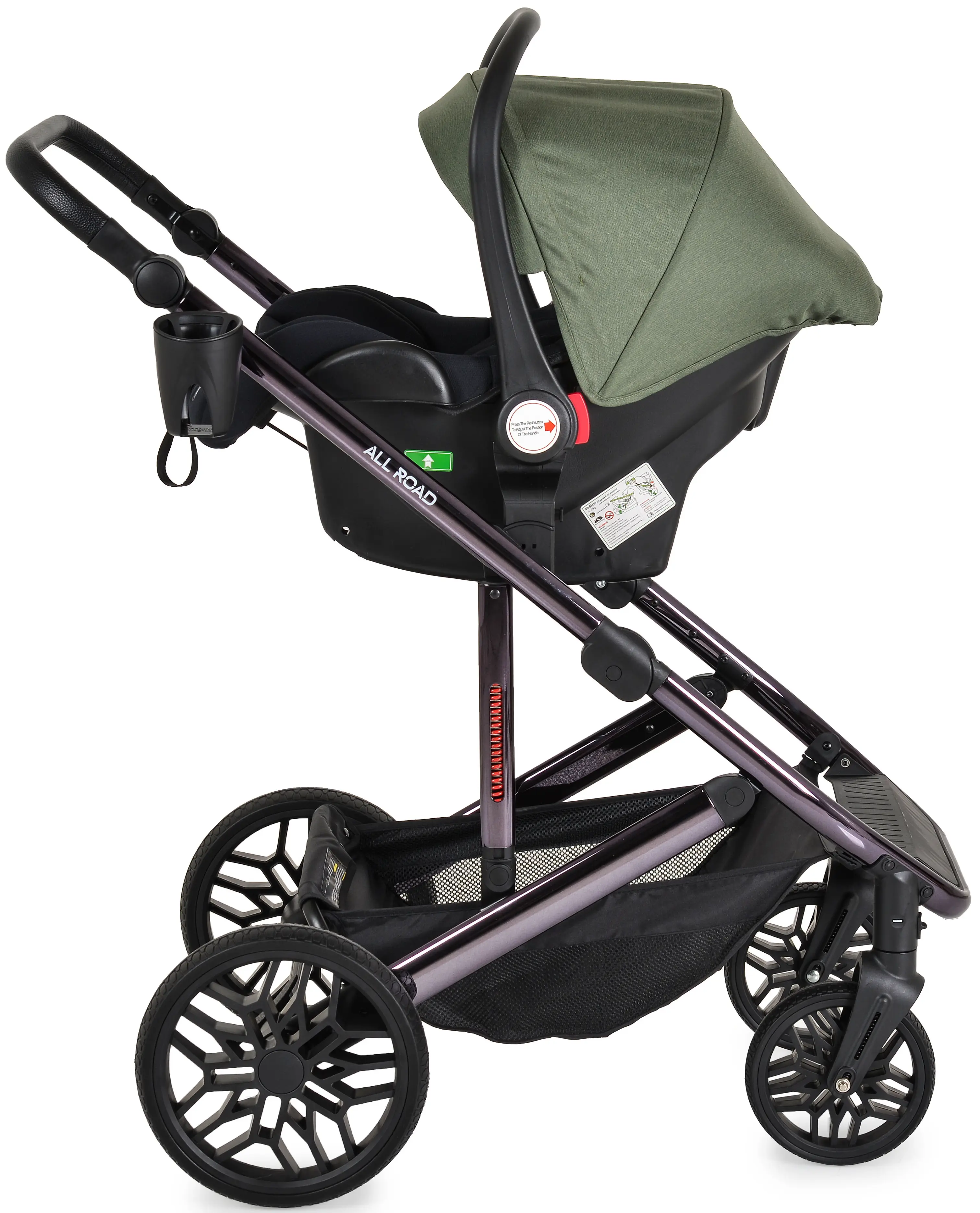 Carucior-transformer 3in1 Moni All Road (Dark Green)