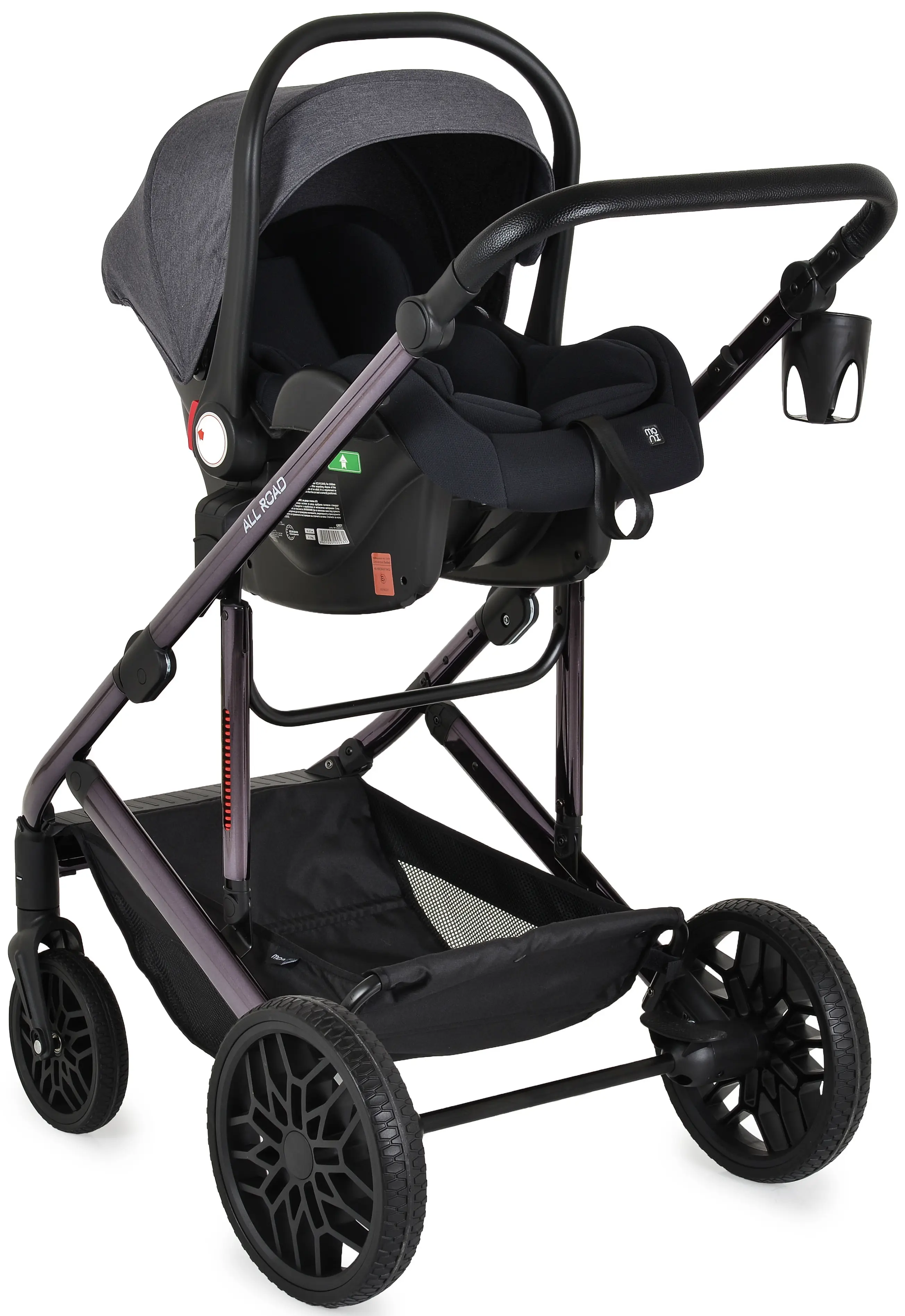 Коляска-трансформер 3в1 Moni All Road (Grey)