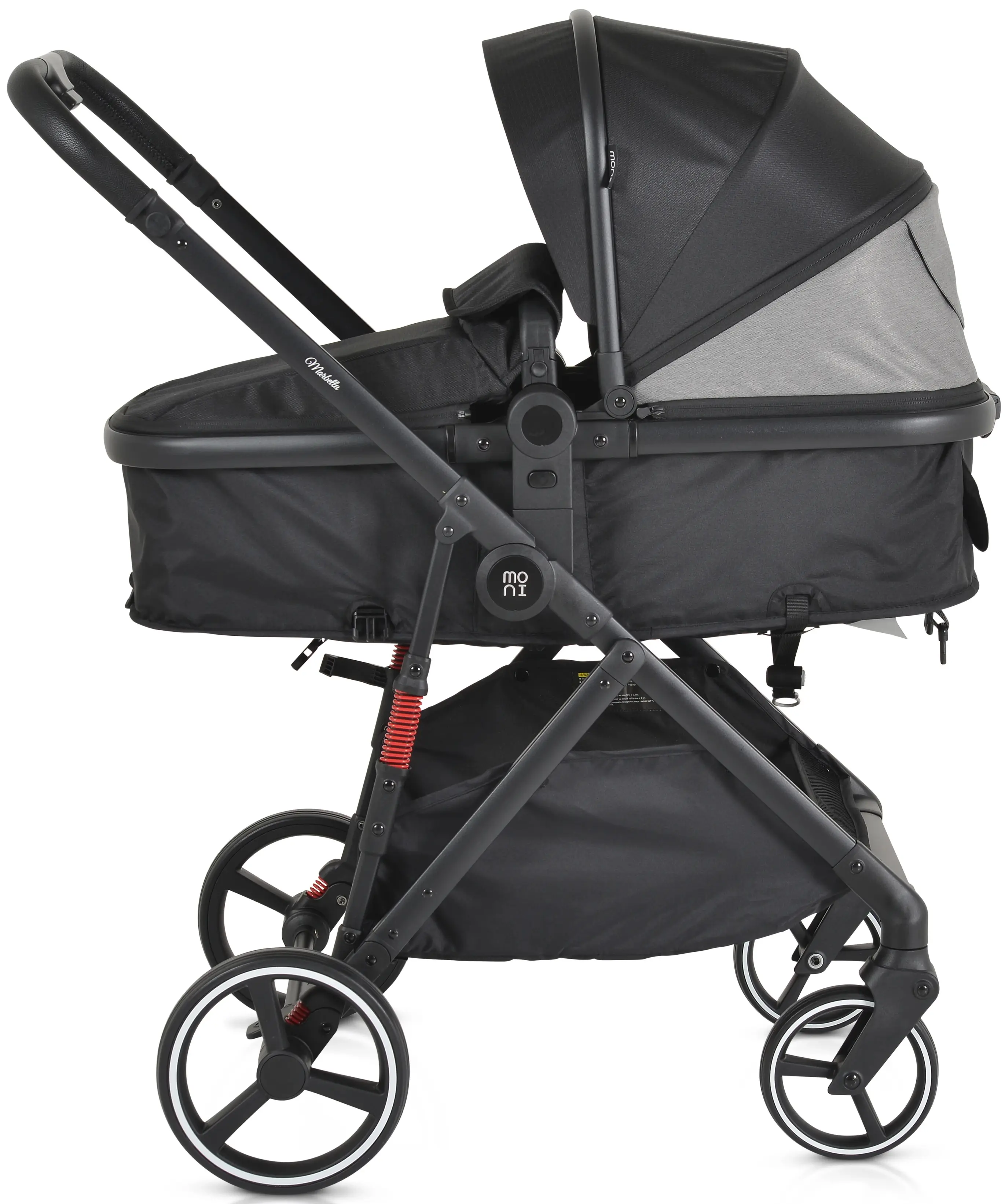 Коляска-трансформер 3в1 Moni Marbella (Black)