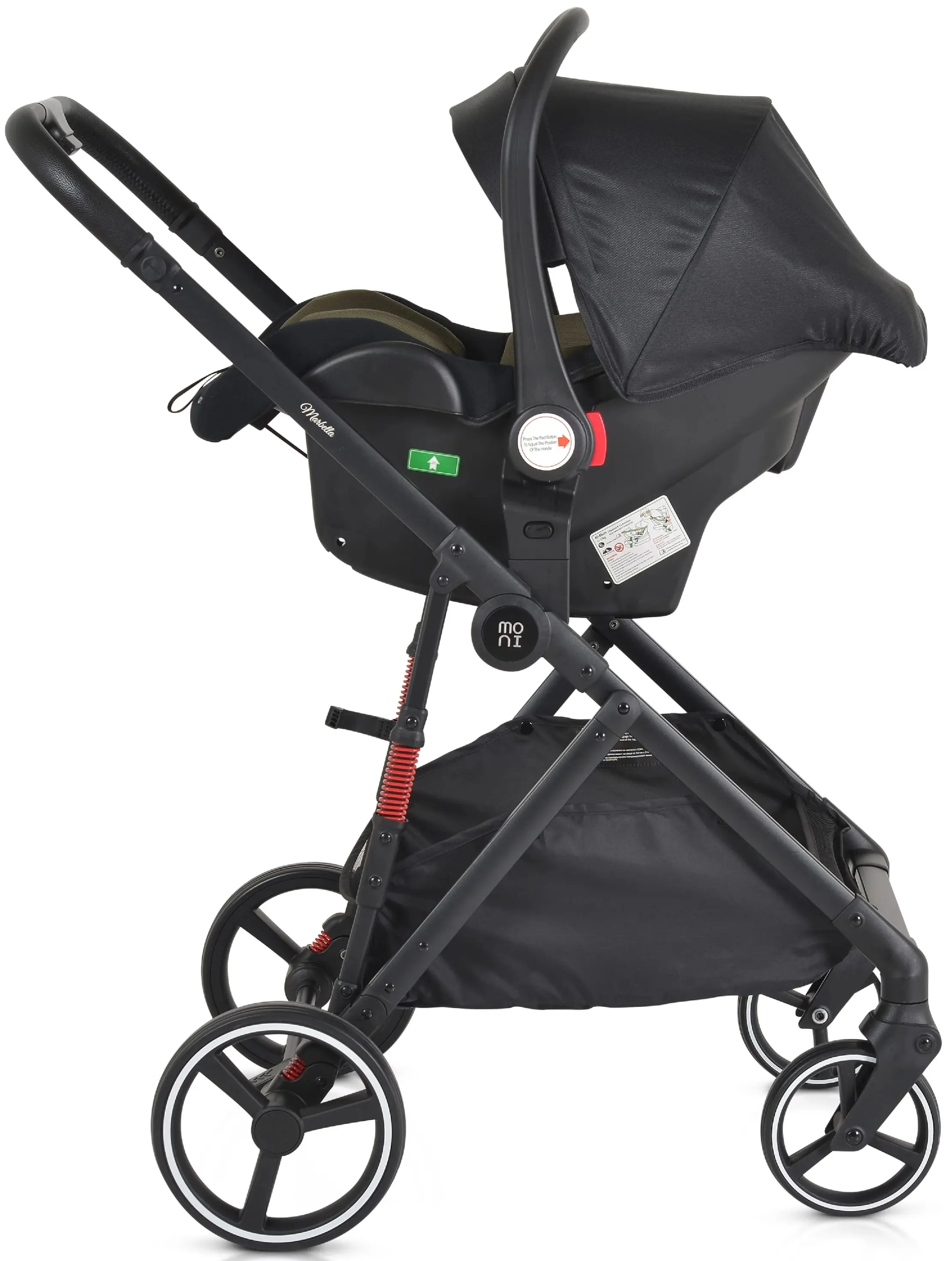 Carucior-transformer 3in1 Moni Marbella (Grey)