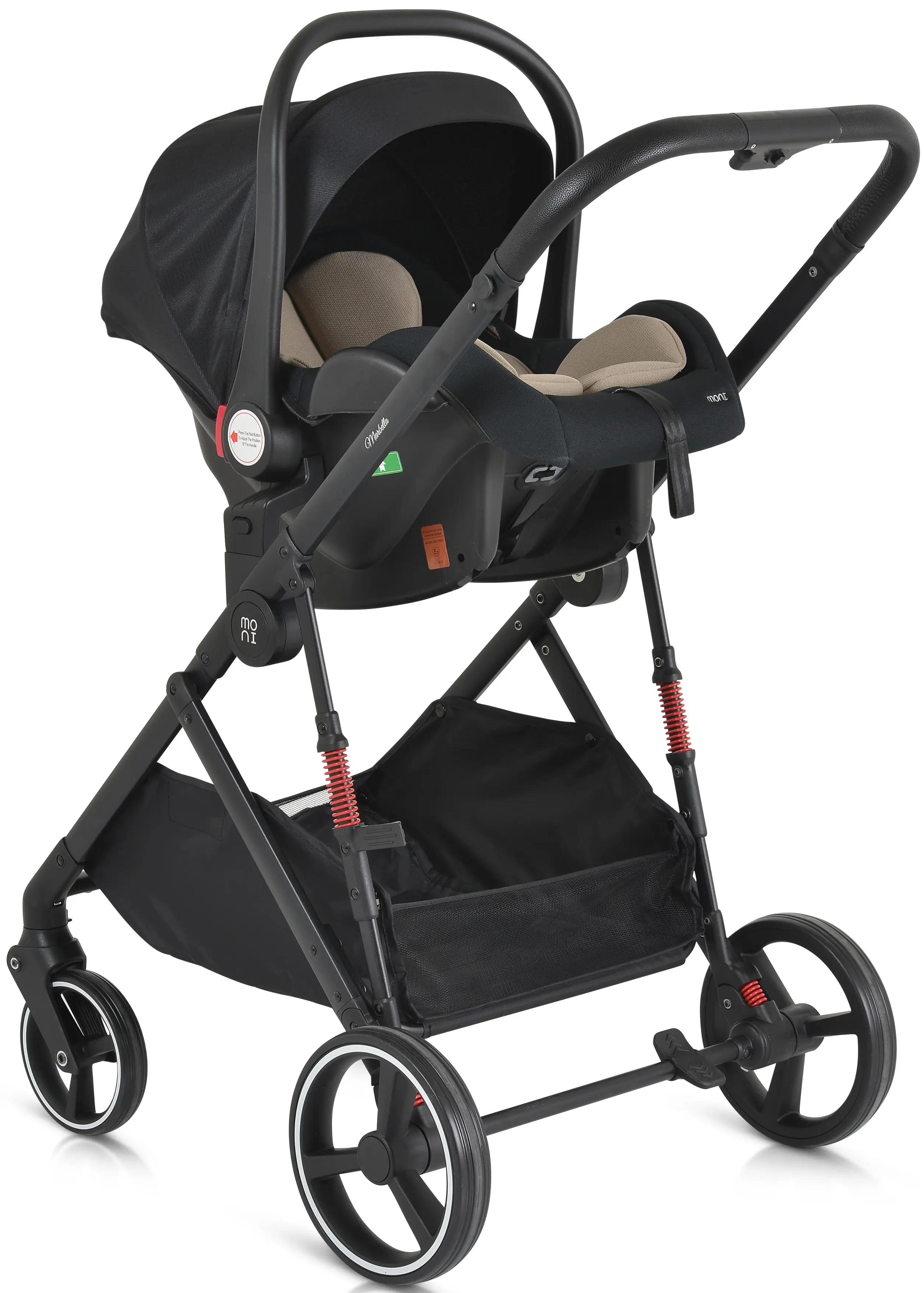 Carucior-transformer 3in1 Moni Marbella (Nougat)