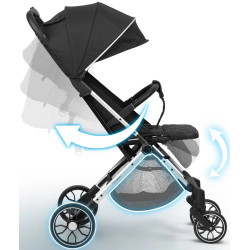 Коляска прогулочная Nukido Paseo 716000 (Black) Thumb