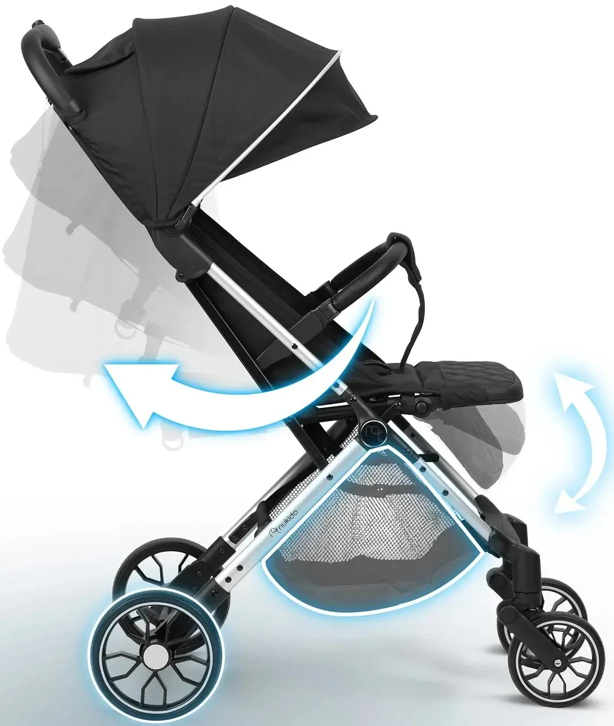 Коляска прогулочная Nukido Paseo 716000 (Black) - 11