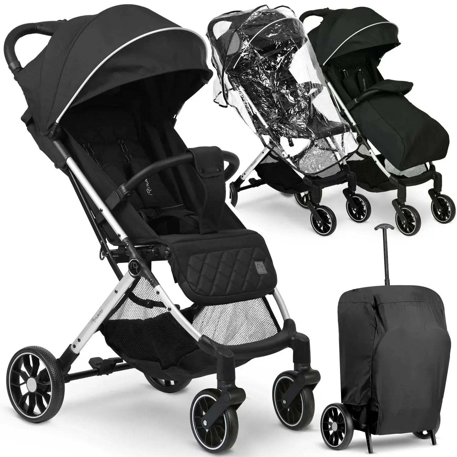 Коляска прогулочная Nukido Paseo 716000 (Black) - 16