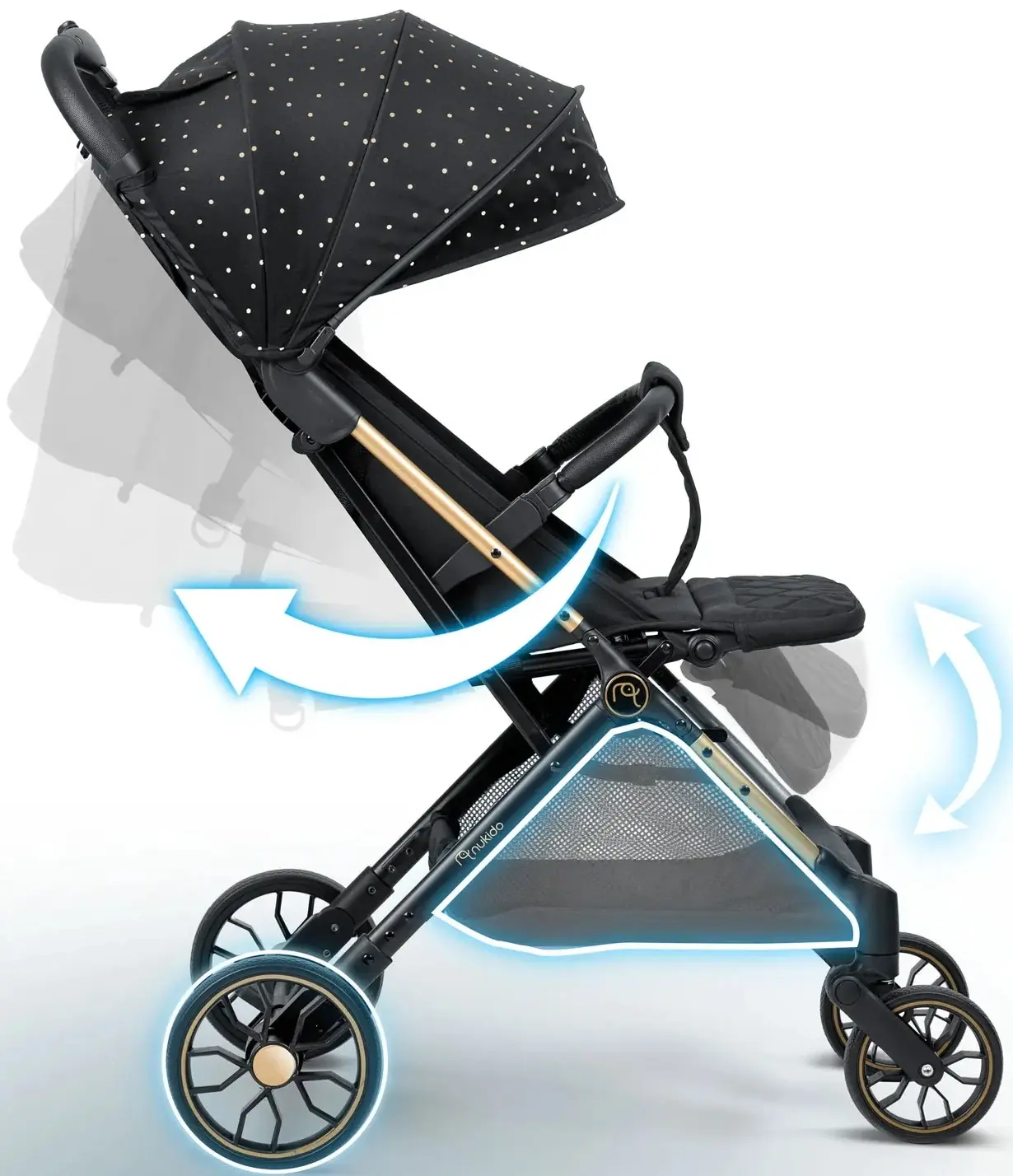 Коляска прогулочная Nukido Paseo 716001 (Black) - 15