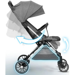 Carucior de plimbare Nukido Paseo 716002 (Heather Grey) Thumb