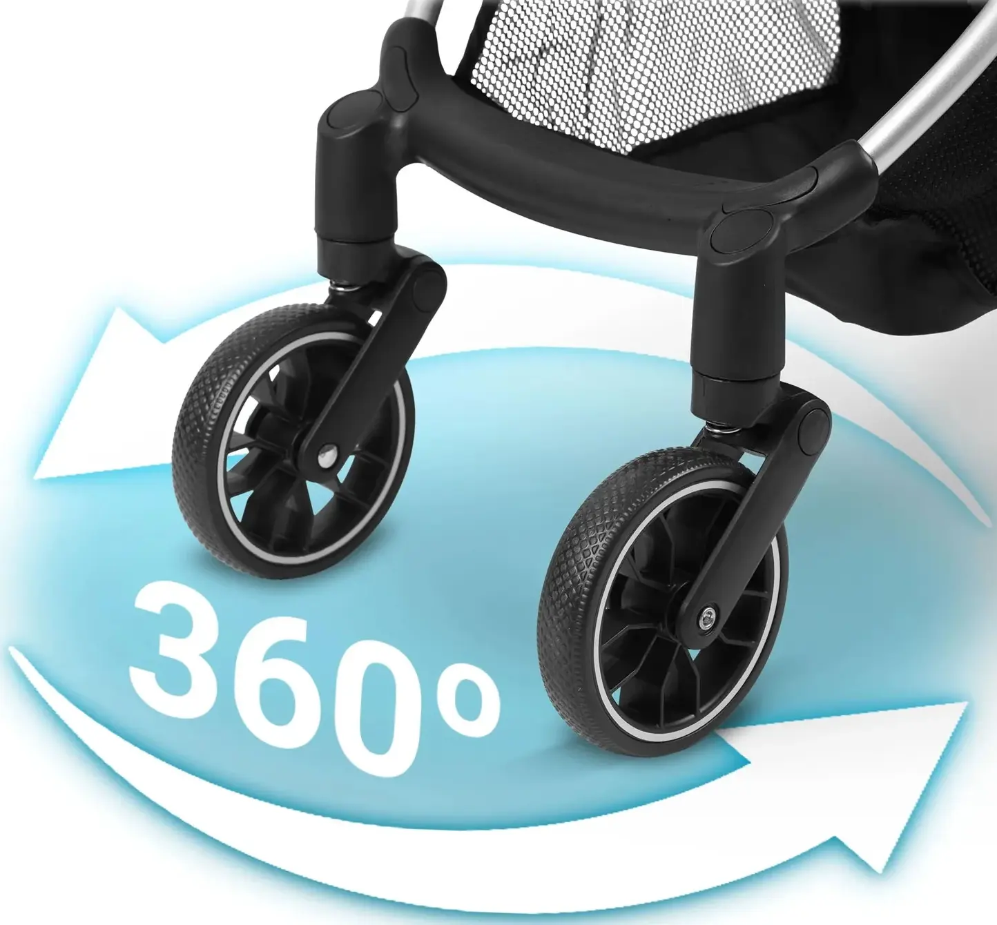 Carucior de plimbare Nukido Paseo 716002 (Heather Grey) - 14