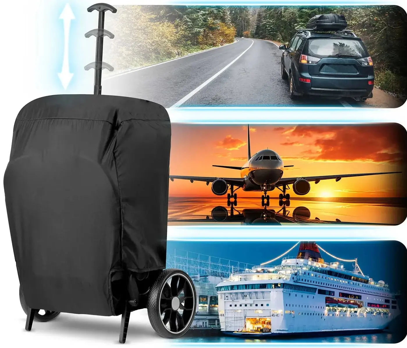 Carucior de plimbare Nukido Paseo 716003 (Light Grey/Black) - 3