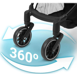 Carucior de plimbare Nukido Paseo 716004 (Pink/Black) Thumb