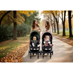 Carucior de plimbare Nukido Paseo 716004 (Pink/Black) Thumb
