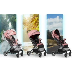 Carucior de plimbare Nukido Paseo 716004 (Pink/Black) Thumb