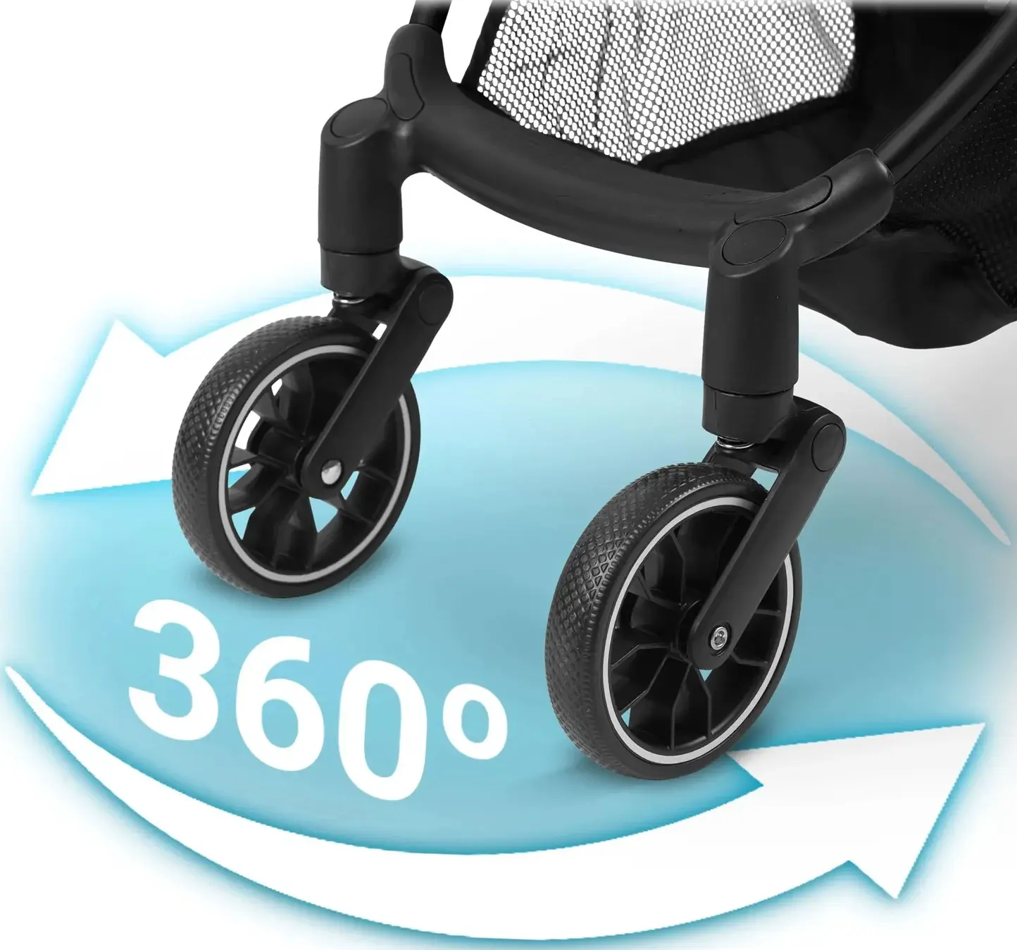 Carucior de plimbare Nukido Paseo 716005 (Green/Black) - 14