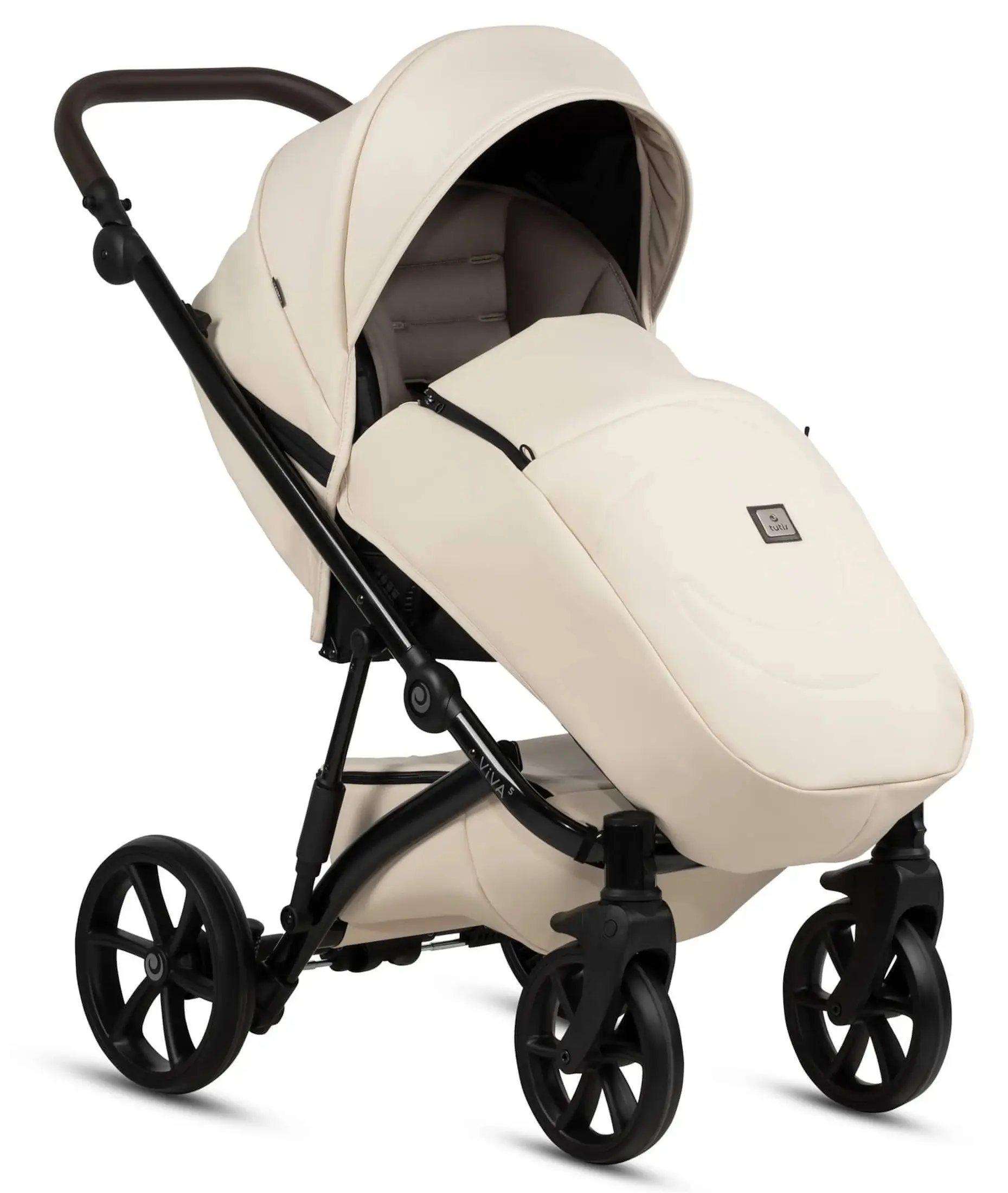 Carucior modular 2in1 Tutis Viva 5+ Leather (Vanilla)