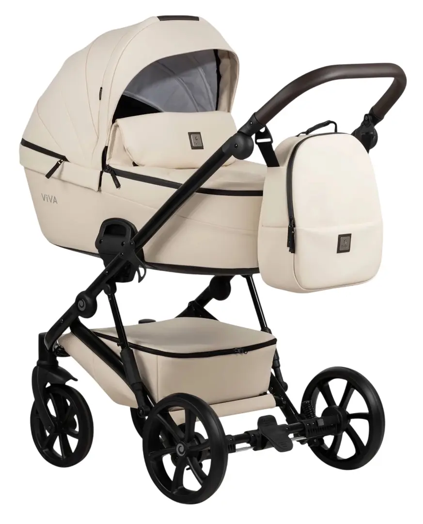 Carucior modular 2in1 Tutis Viva 5+ Leather (Vanilla)