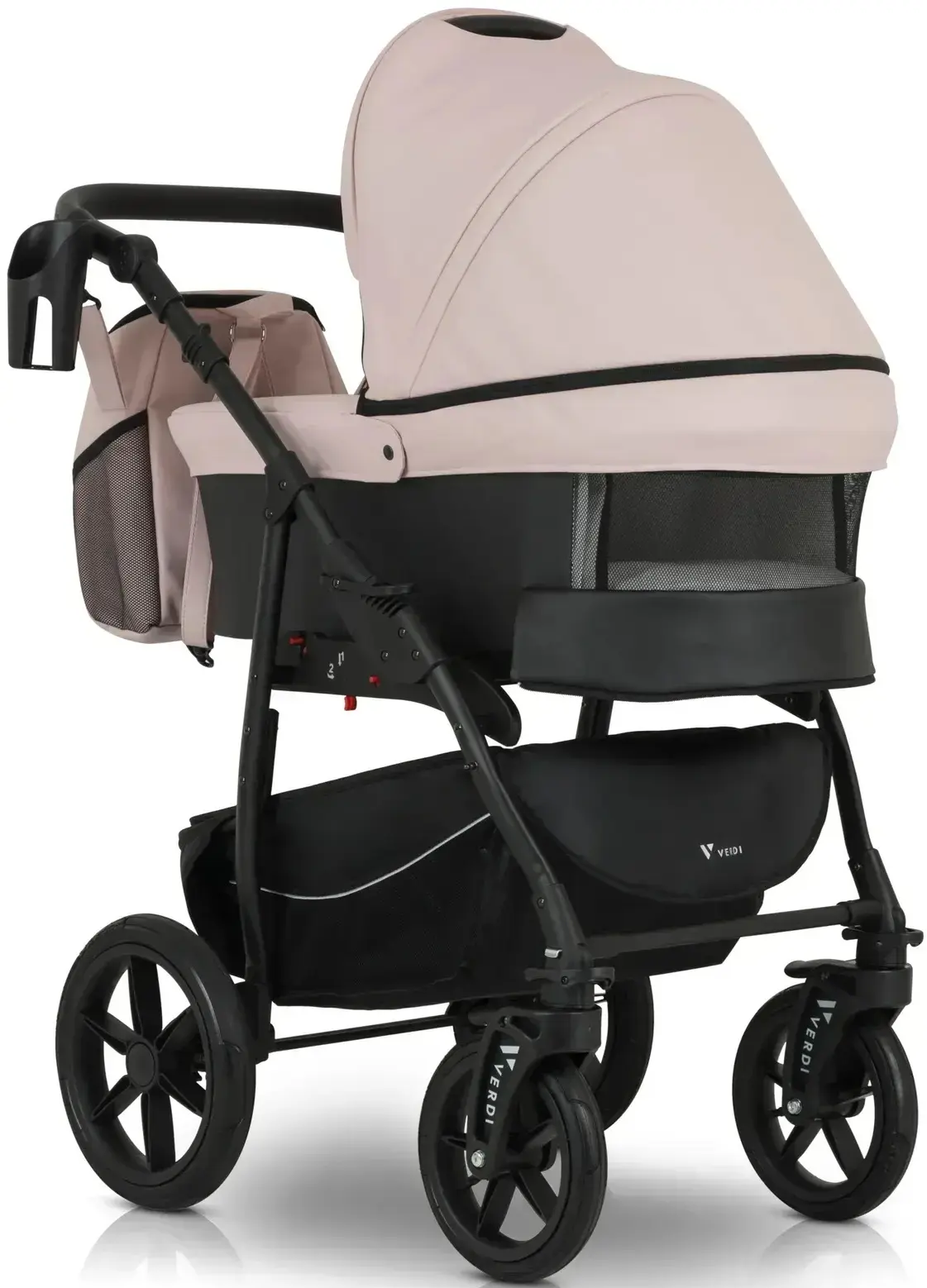 Коляска модульная 3в1 Verdi Sonic Comfort 08 (Light Pink)