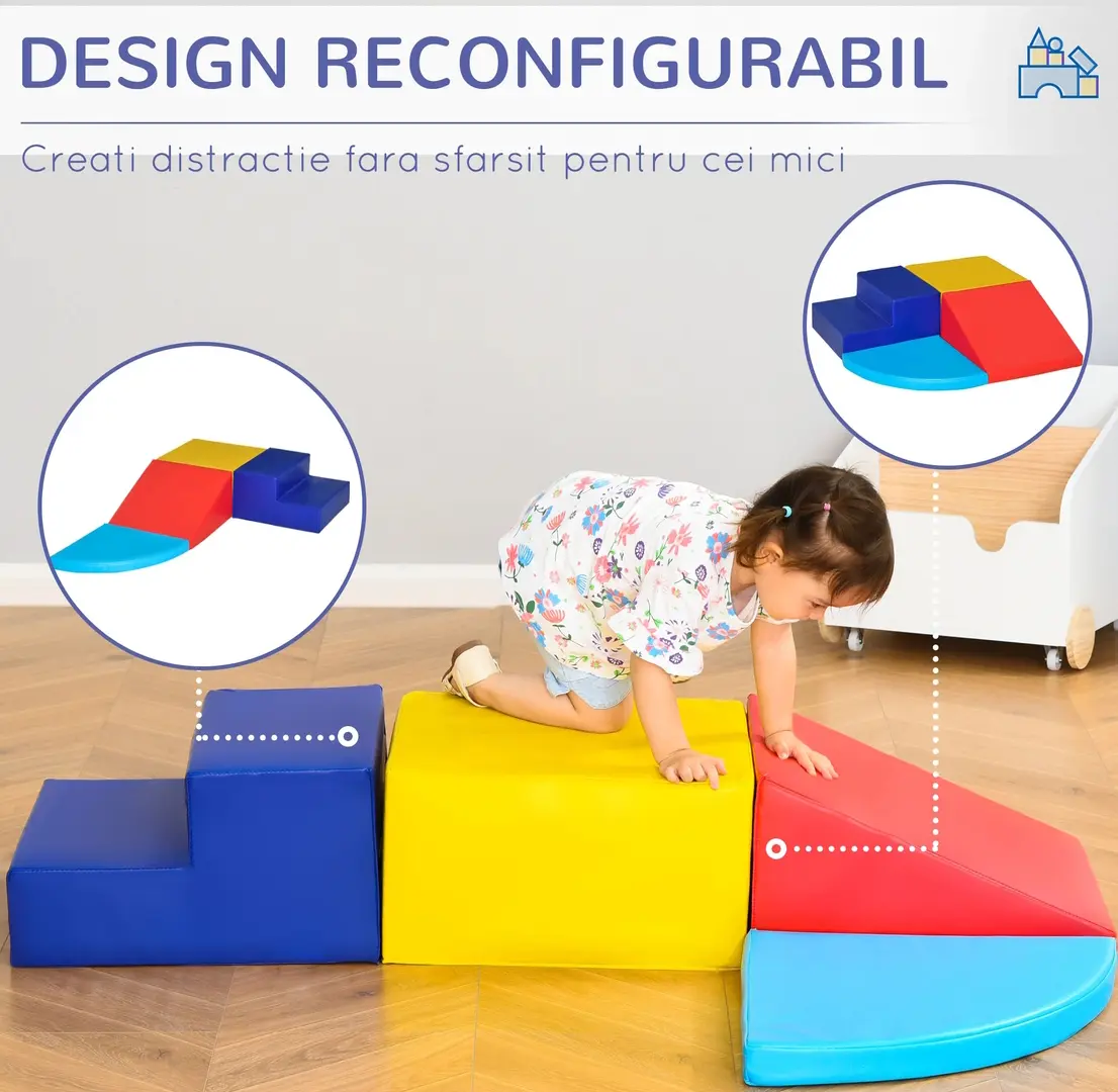 Set de joaca HomCom 3D0-011 (Multicolor) - 4