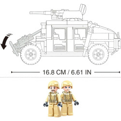 Constructor Sluban Model Bricks Hummer H2 Thumb