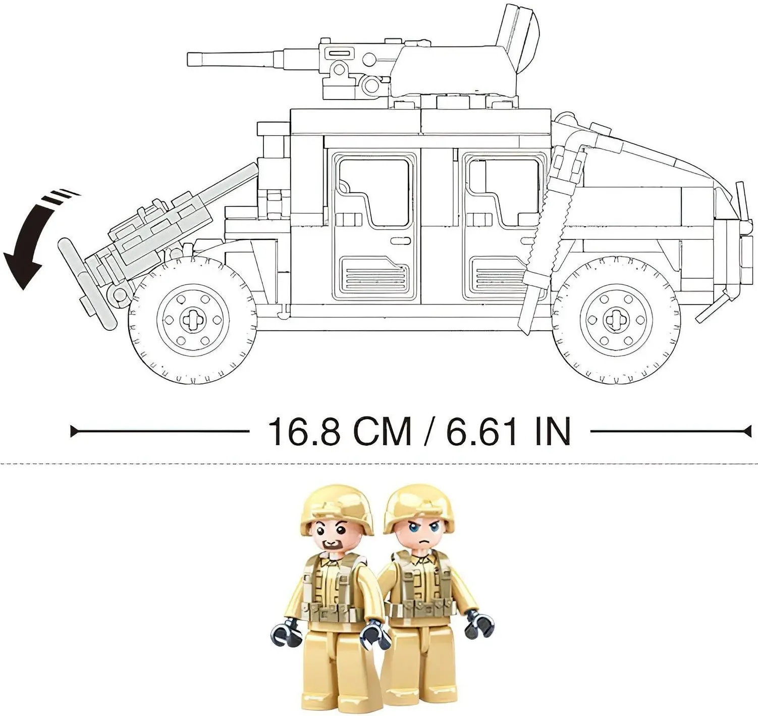 Constructor Sluban Model Bricks Hummer H2