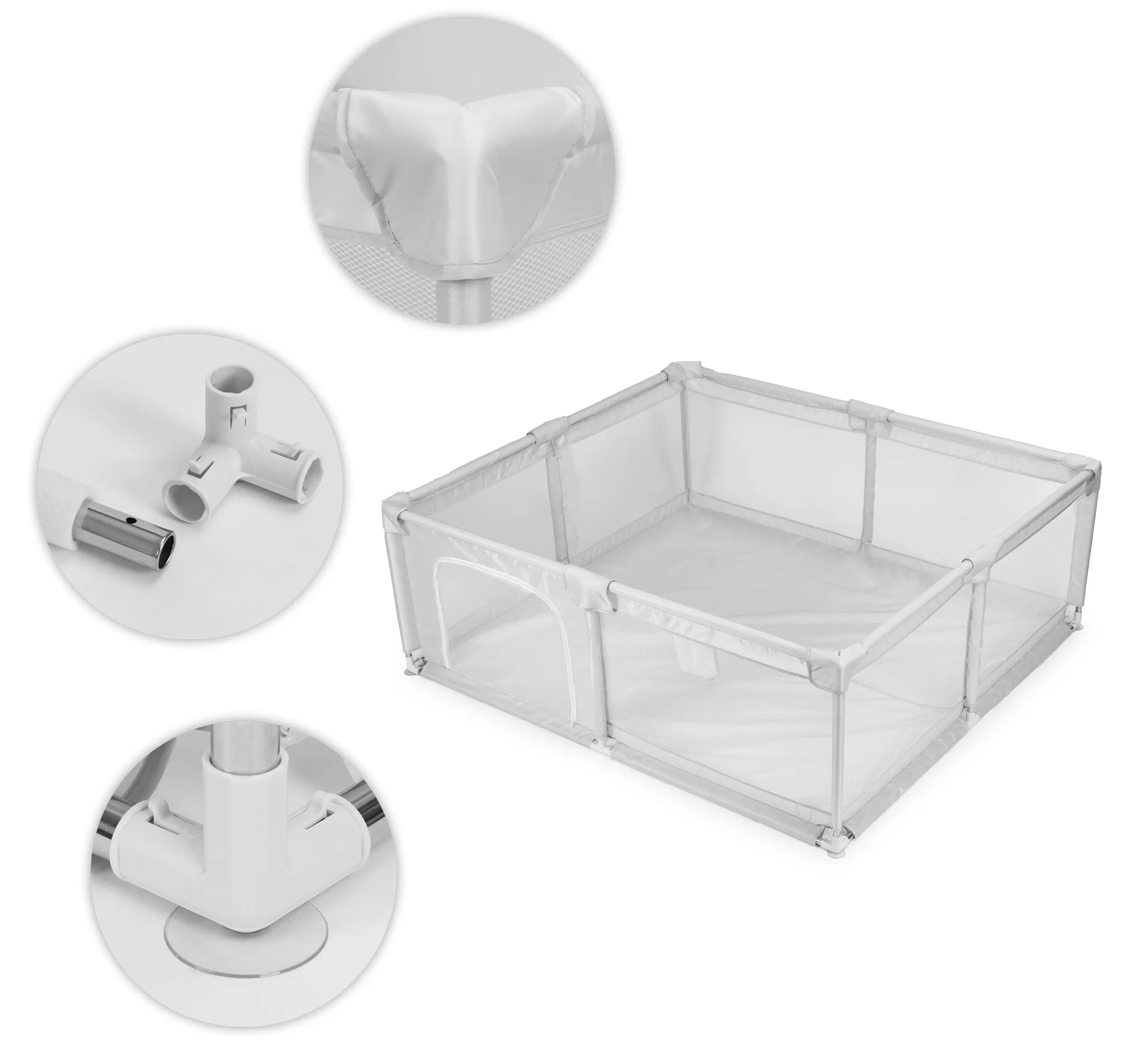 Манеж ECOTOYS PP008-1816 (Grey) - 3