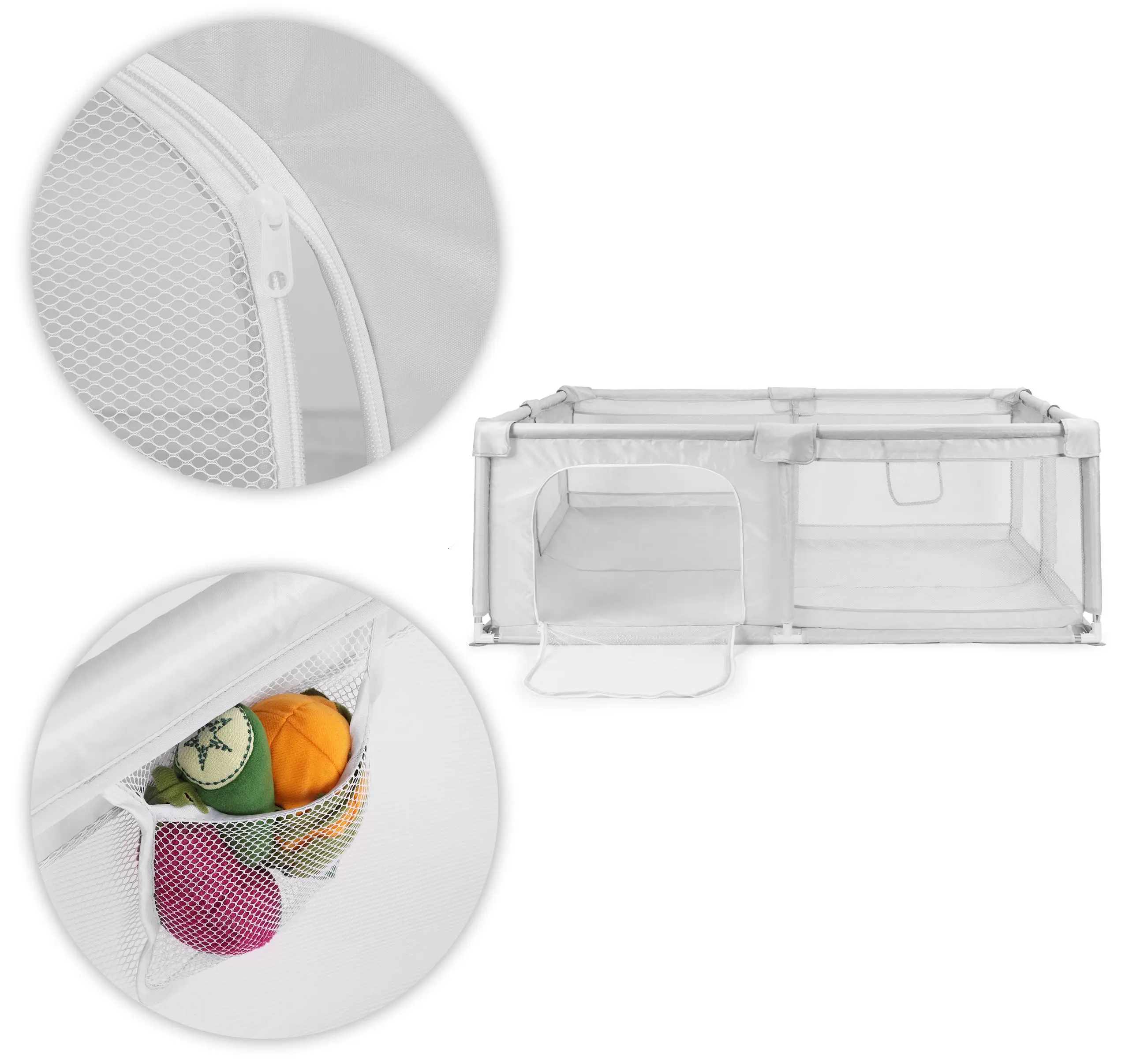 Манеж ECOTOYS PP008-1816 (Grey) - 4