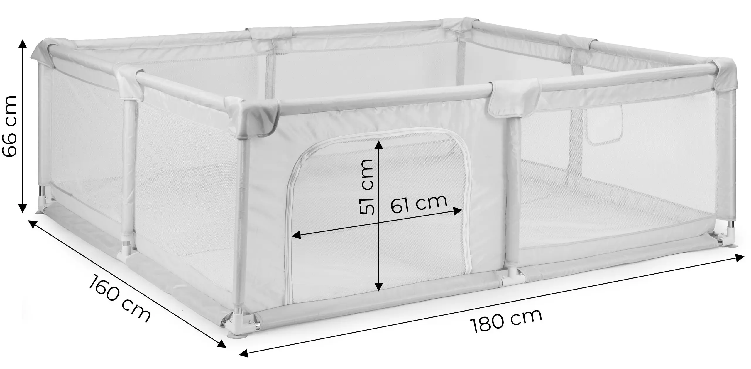 Манеж ECOTOYS PP008-1816 (Grey) - 5