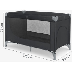 Манеж-кровать Kikka Boo So Gifted 1 level (Black) Thumb