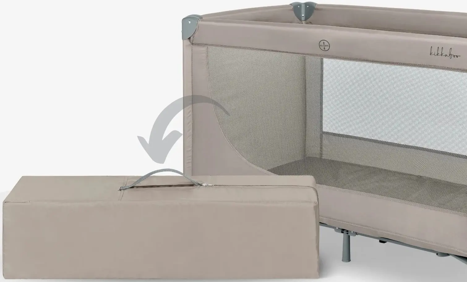 Манеж-кровать Kikka Boo So Gifted 2 levels (Beige) - 5
