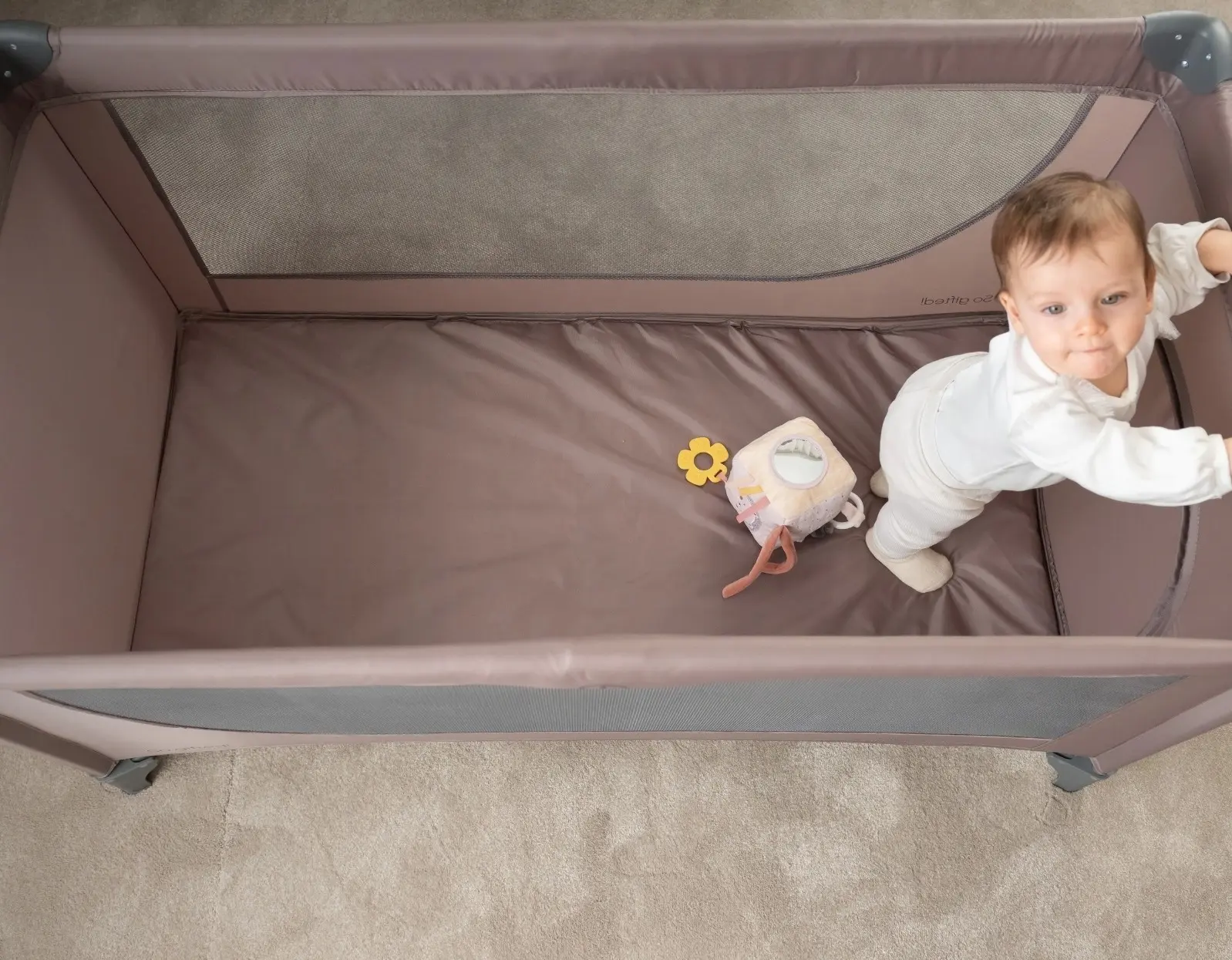 Манеж-кровать Kikka Boo So Gifted 2 levels (Grey) - 8