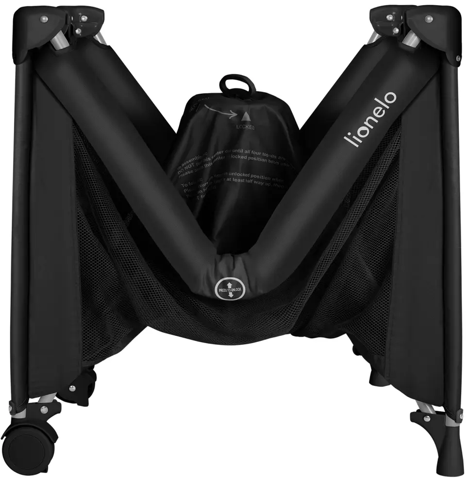 Манеж-кровать Lionelo Amelie (Black Carbon)