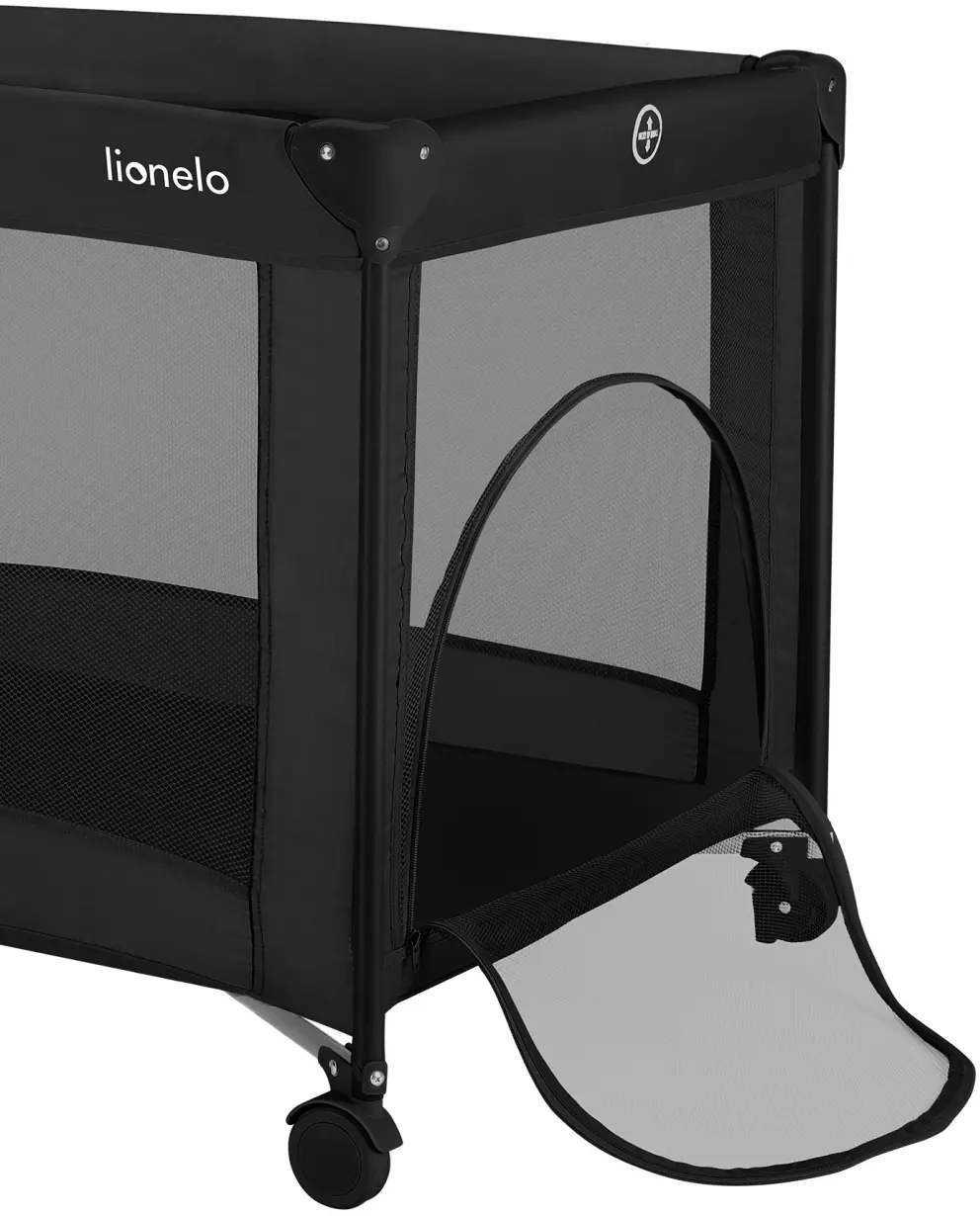 Манеж-кровать Lionelo Amelie (Black Carbon)