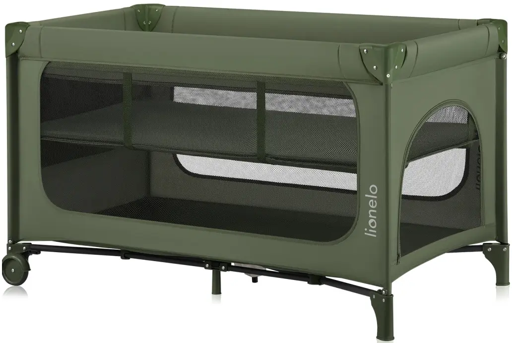 Манеж-кровать Lionelo Jasmin Easy Fold (Green Olive)