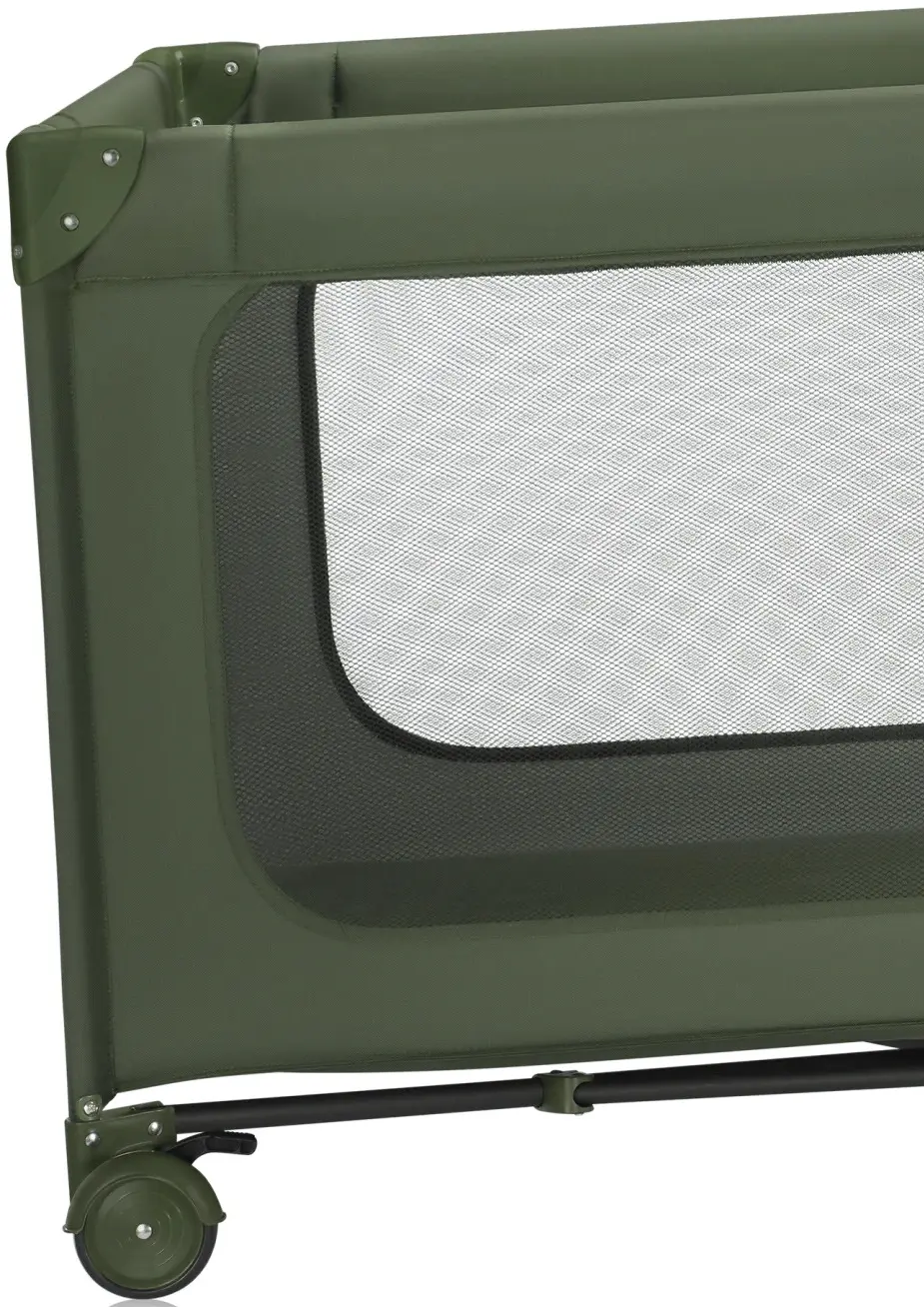 Манеж-кровать Lionelo Jasmin Easy Fold (Green Olive)