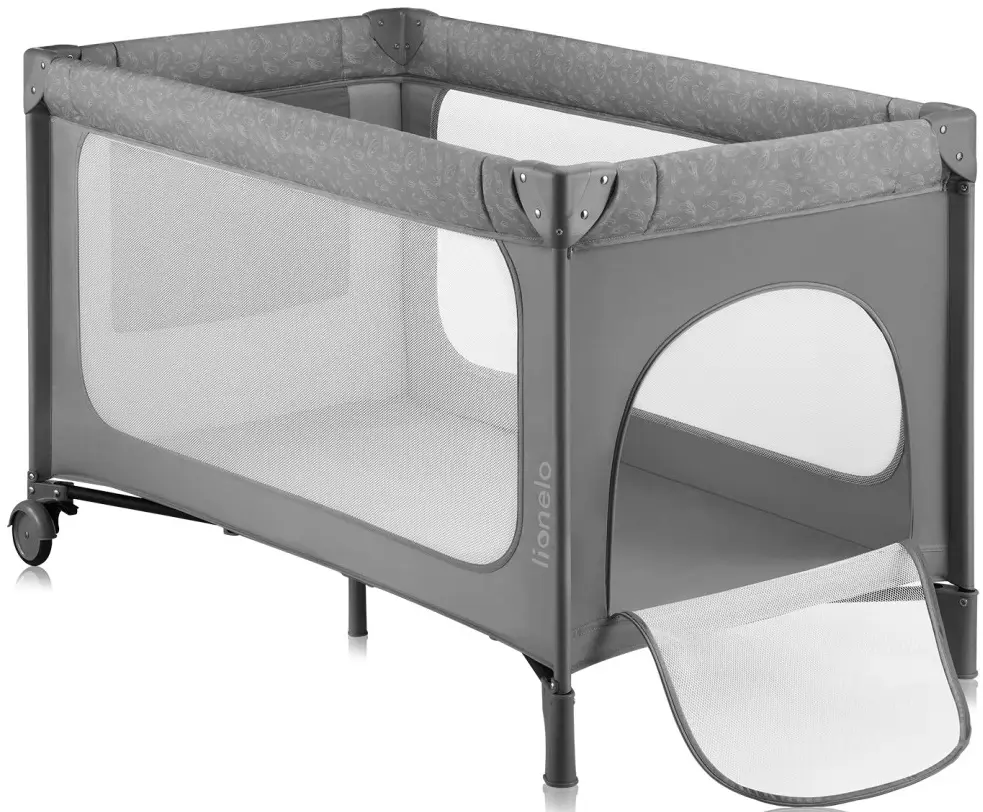 Манеж-кровать Lionelo Jasmin Easy Fold (Grey Stone)