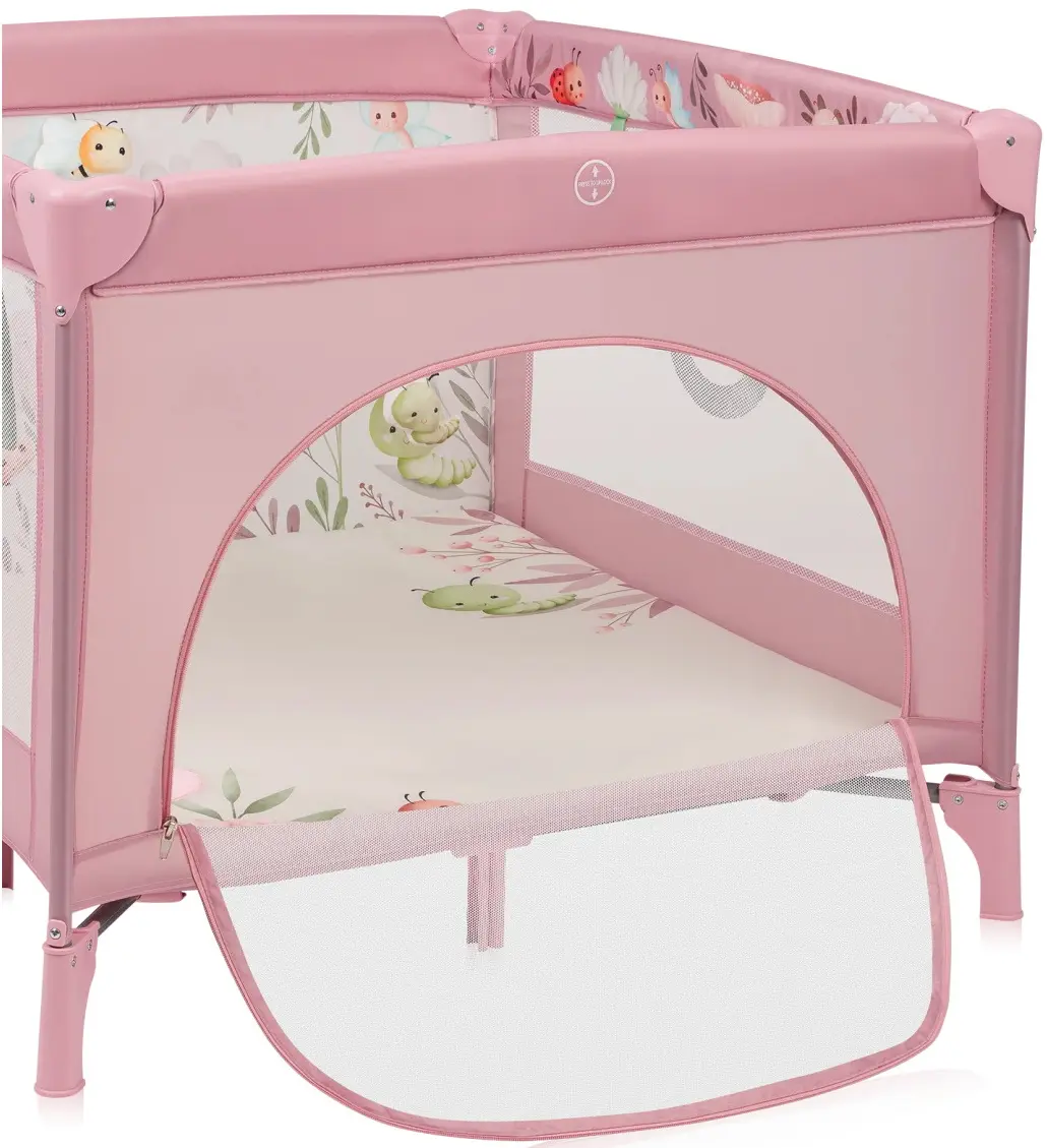 Манеж-кровать Lionelo Mille Plus (Pink)