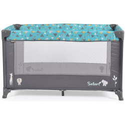 Манеж-кровать Moni Safari (Turquoise/Grey) Thumb