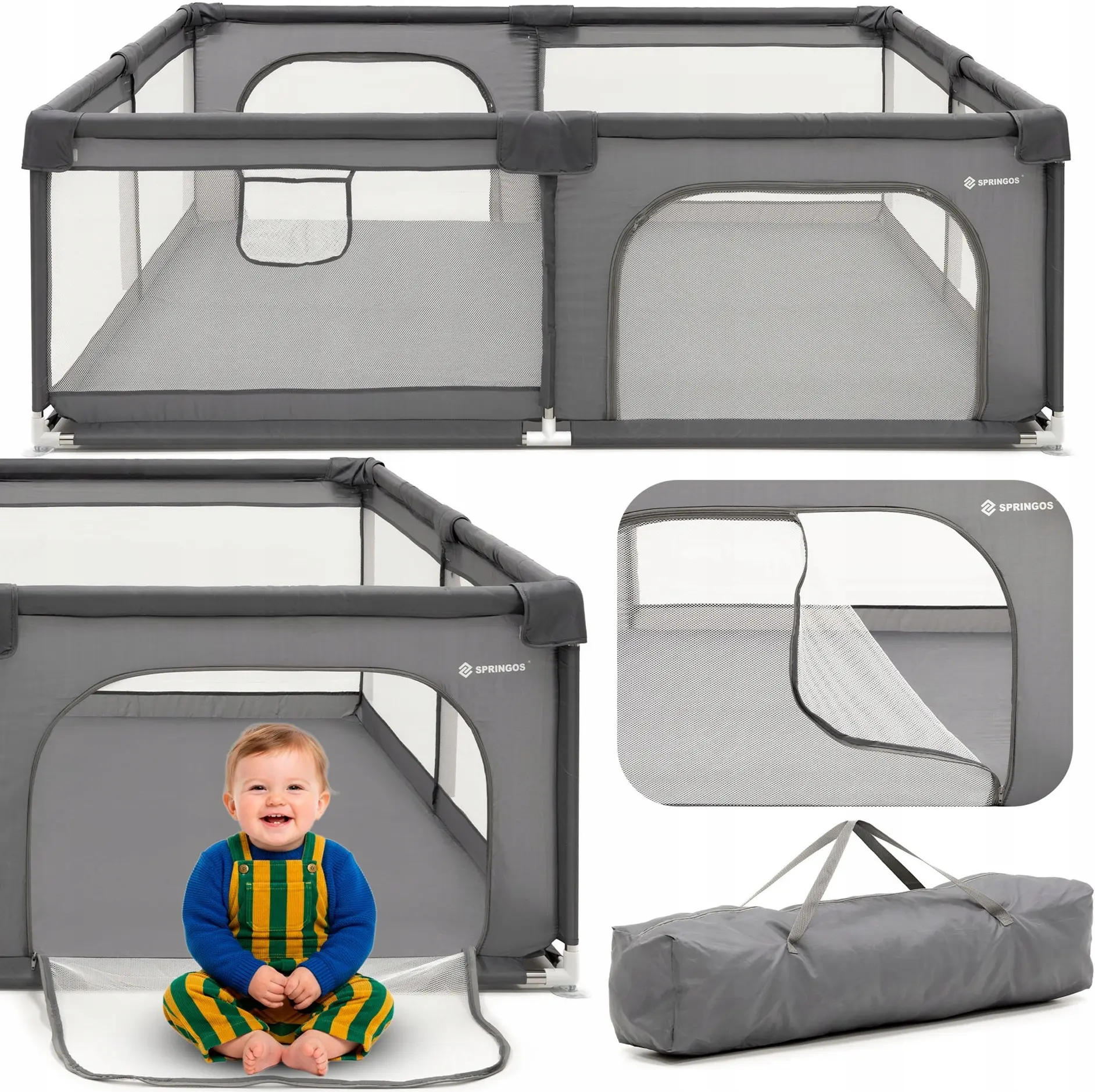 Manej Springos HA7528 (Grey) - 3